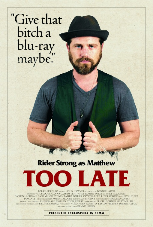 Too Late Movie Poster