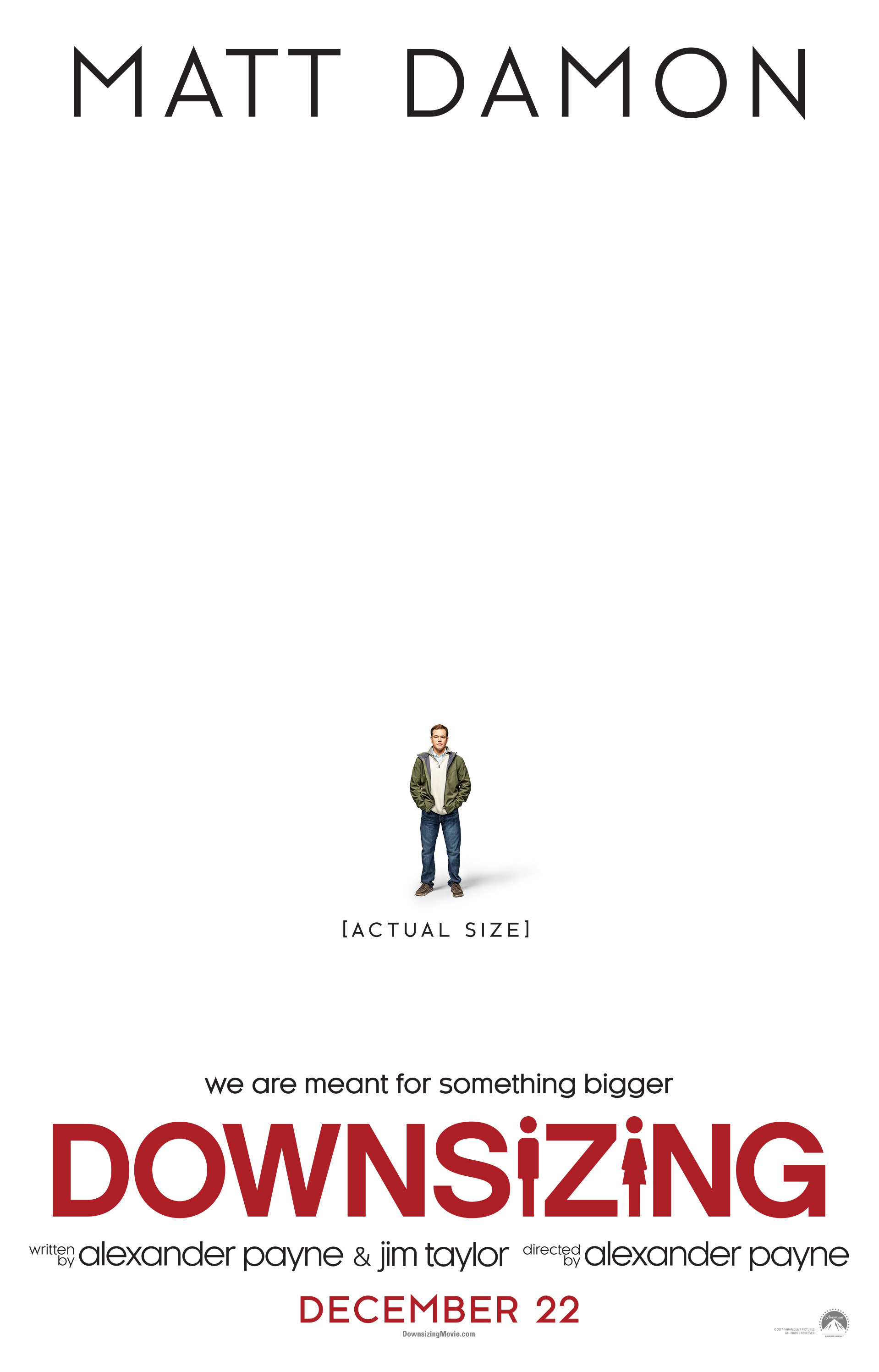 Mega Sized Movie Poster Image for Downsizing (#2 of 4)