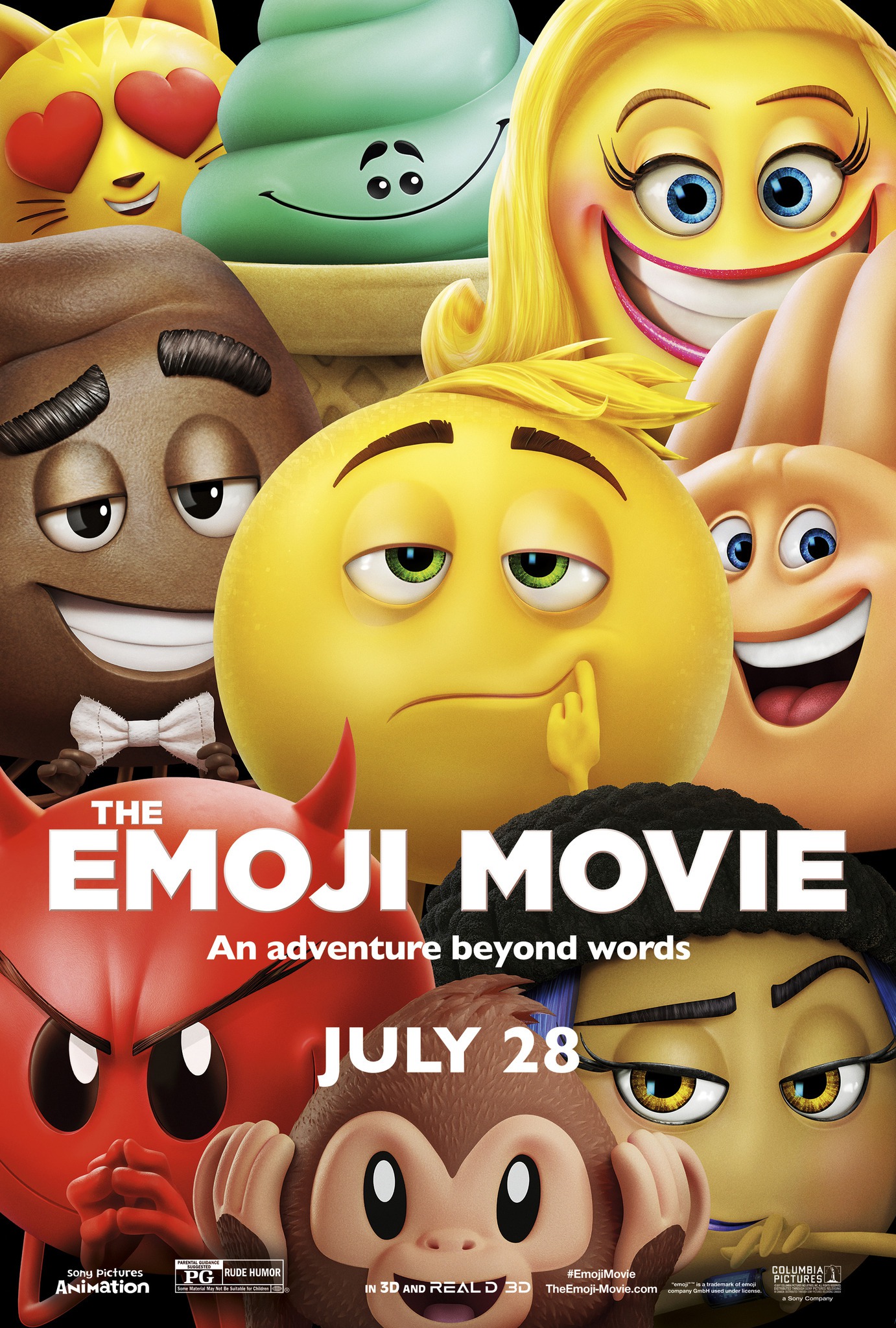 Mega Sized Movie Poster Image for The Emoji Movie (#12 of 14)