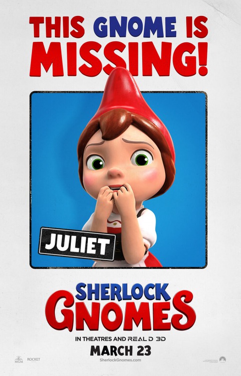 Gnomeo & Juliet: Sherlock Gnomes Movie Poster