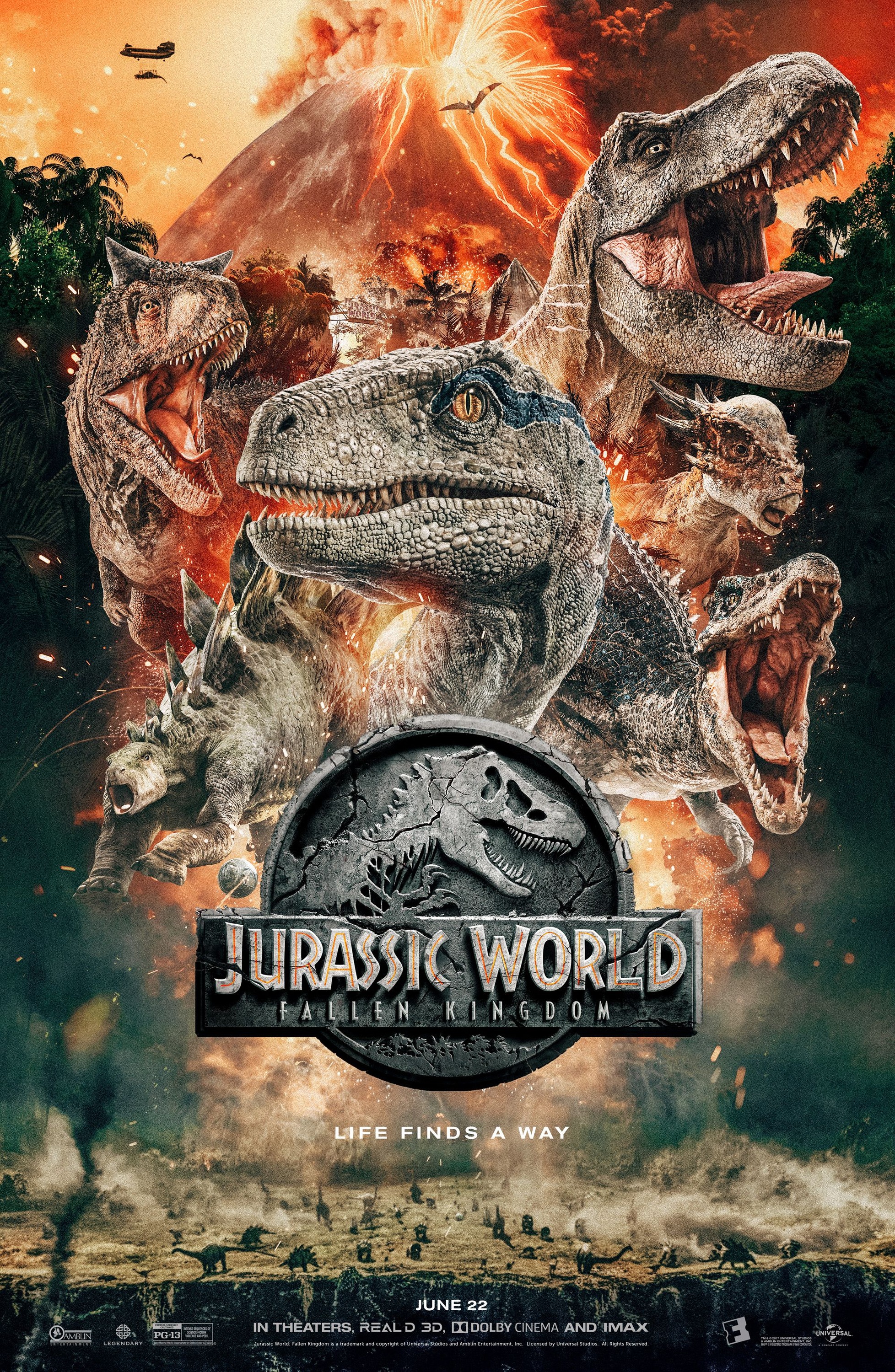 Mega Sized Movie Poster Image for Jurassic World: Fallen Kingdom (#7 of 8)
