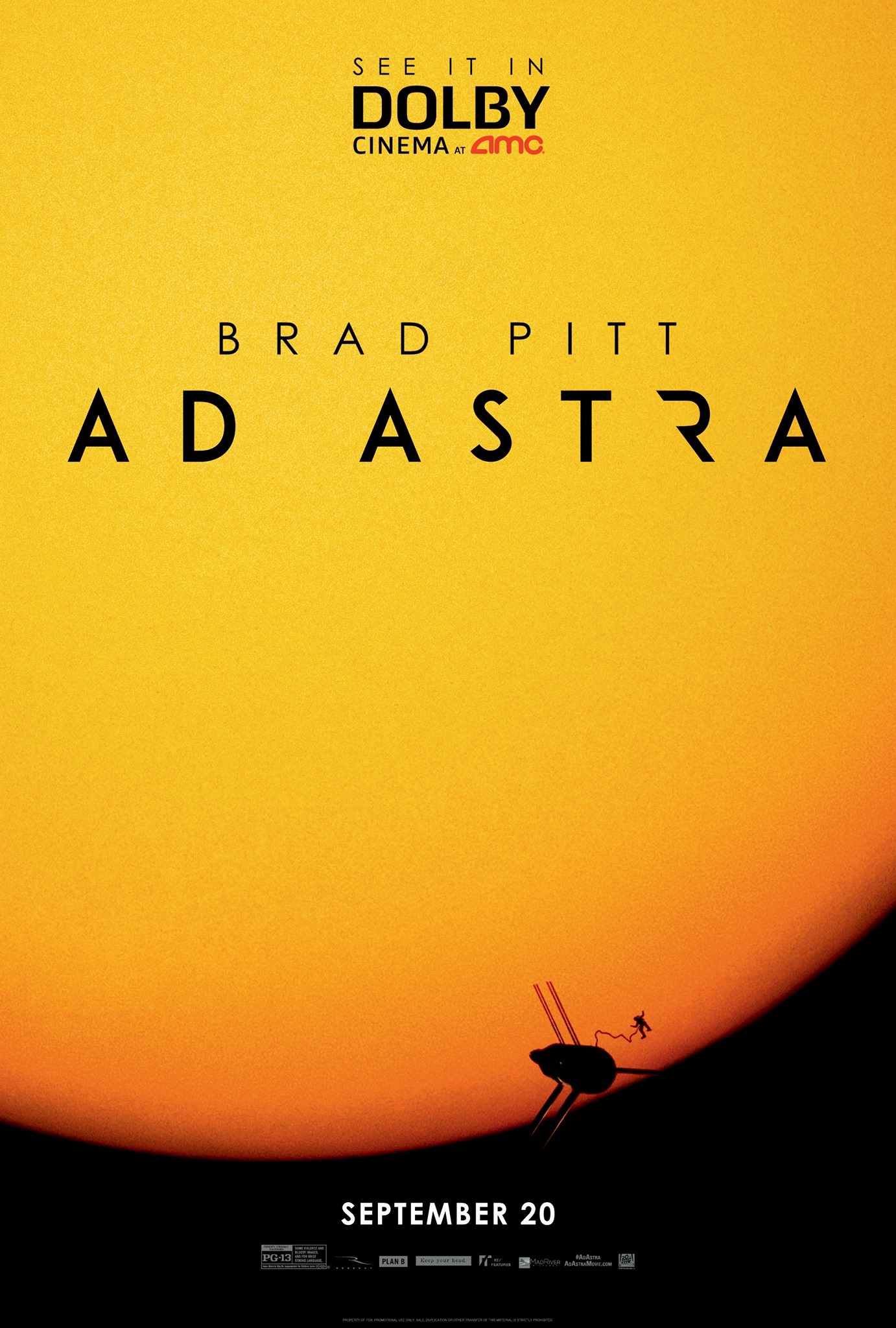 Mega Sized Movie Poster Image for Ad Astra (#8 of 8)