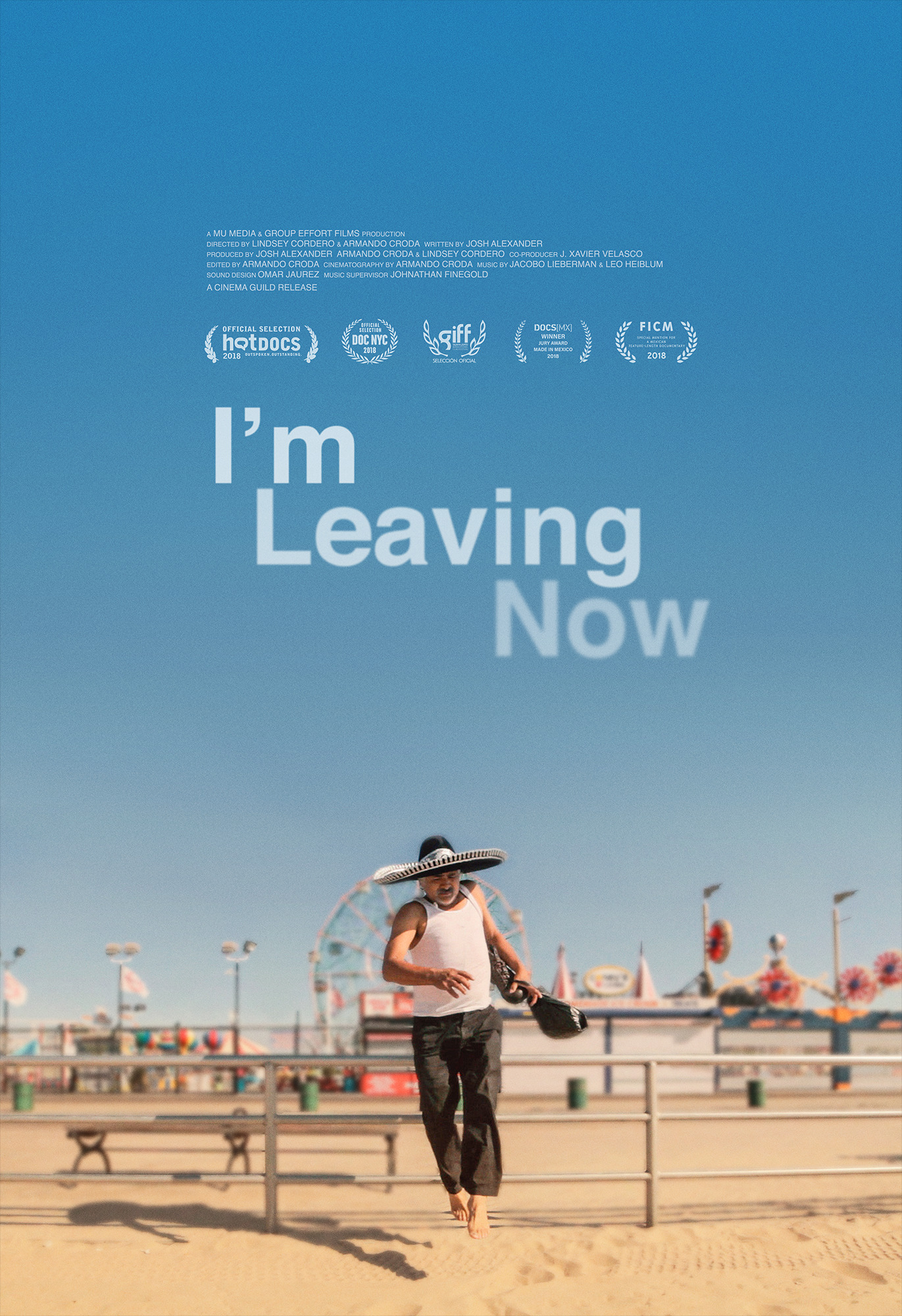 Mega Sized Movie Poster Image for I'm Leaving Now 