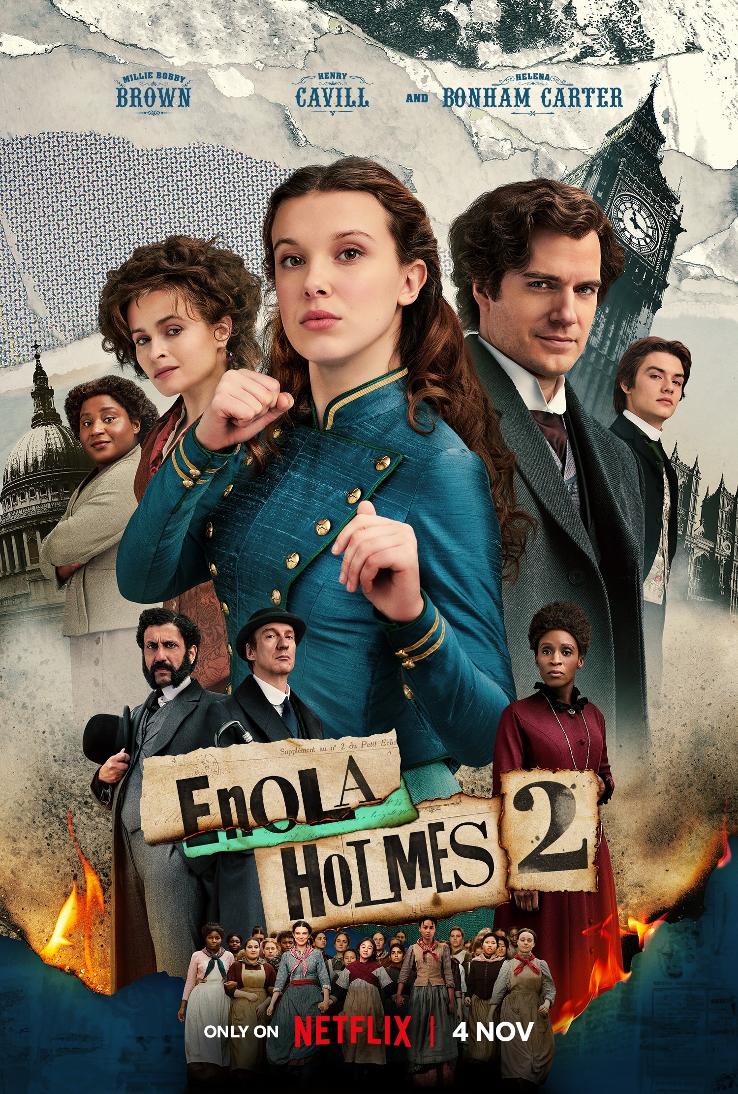 Mega Sized Movie Poster Image for Enola Holmes 2 (#2 of 11)