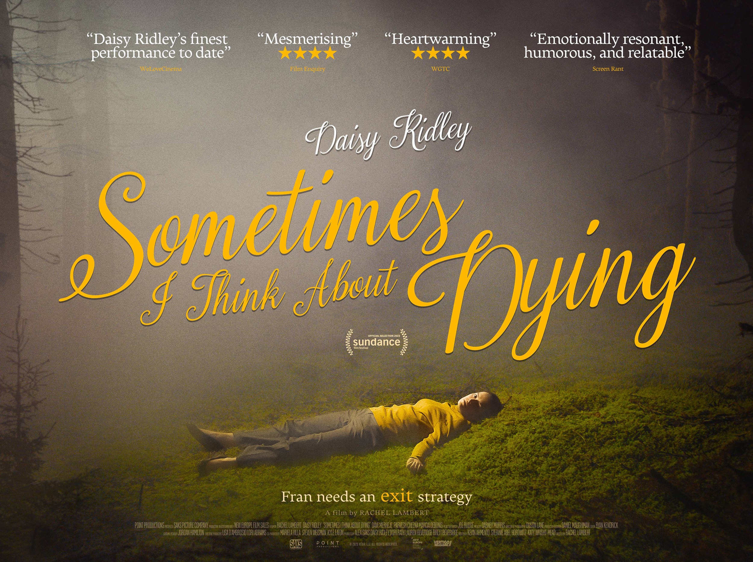 Mega Sized Movie Poster Image for Sometimes I Think About Dying (#4 of 5)