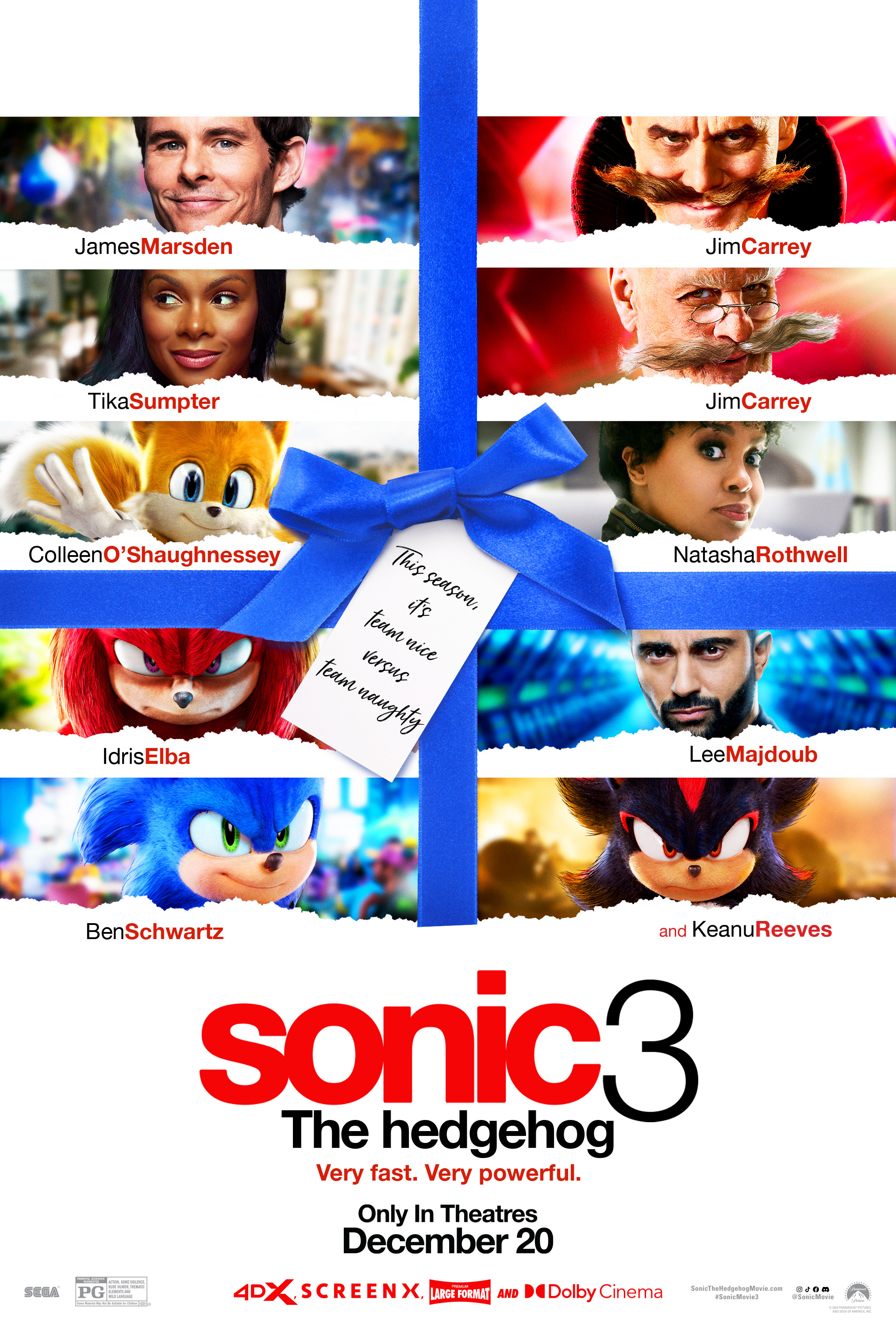 Mega Sized Movie Poster Image for Sonic the Hedgehog 3 (#41 of 44)