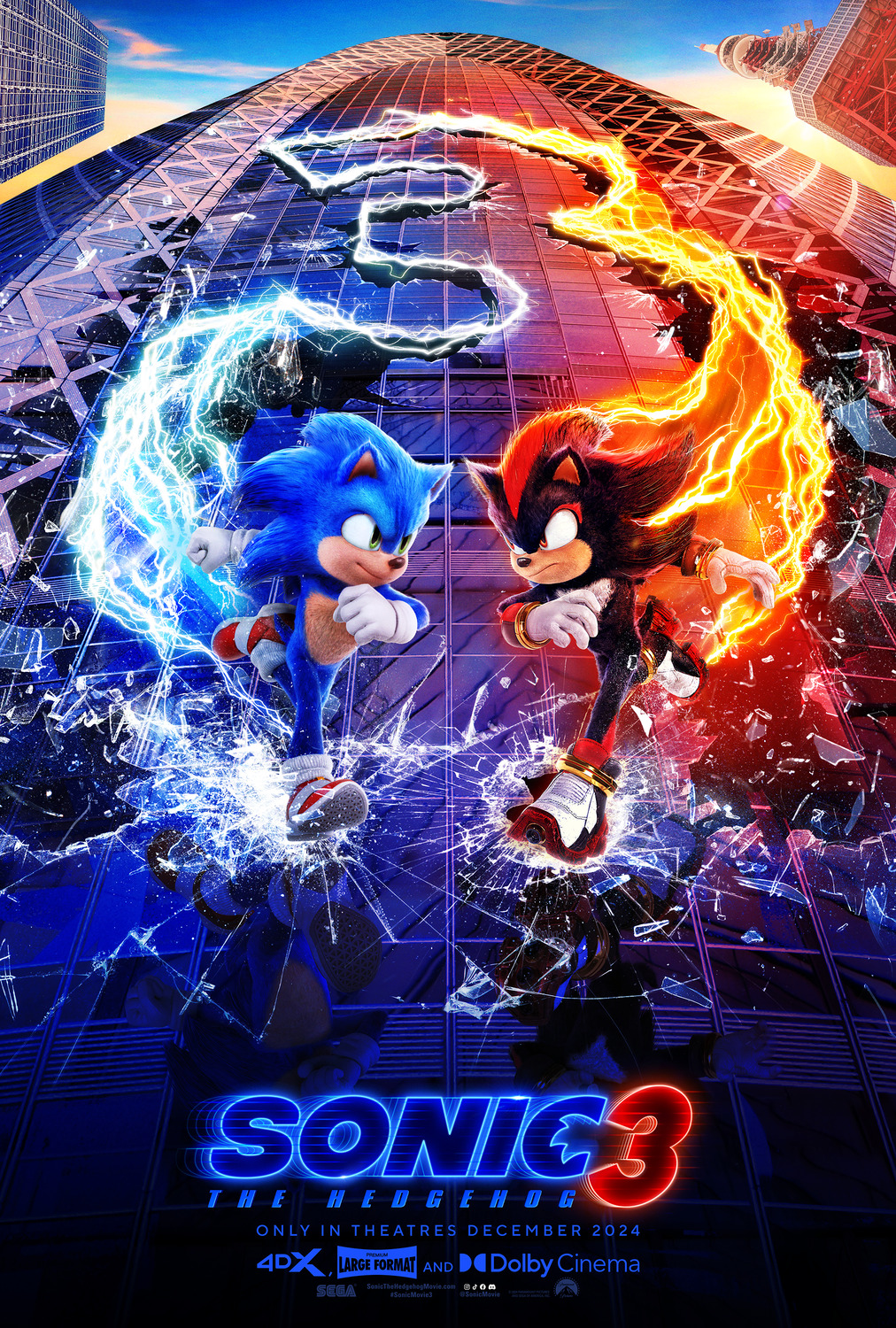 Extra Large Movie Poster Image for Sonic the Hedgehog 3 (#1 of 2)