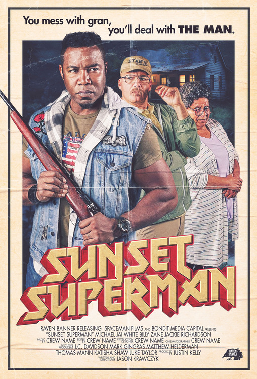 Sunset Superman Movie Poster