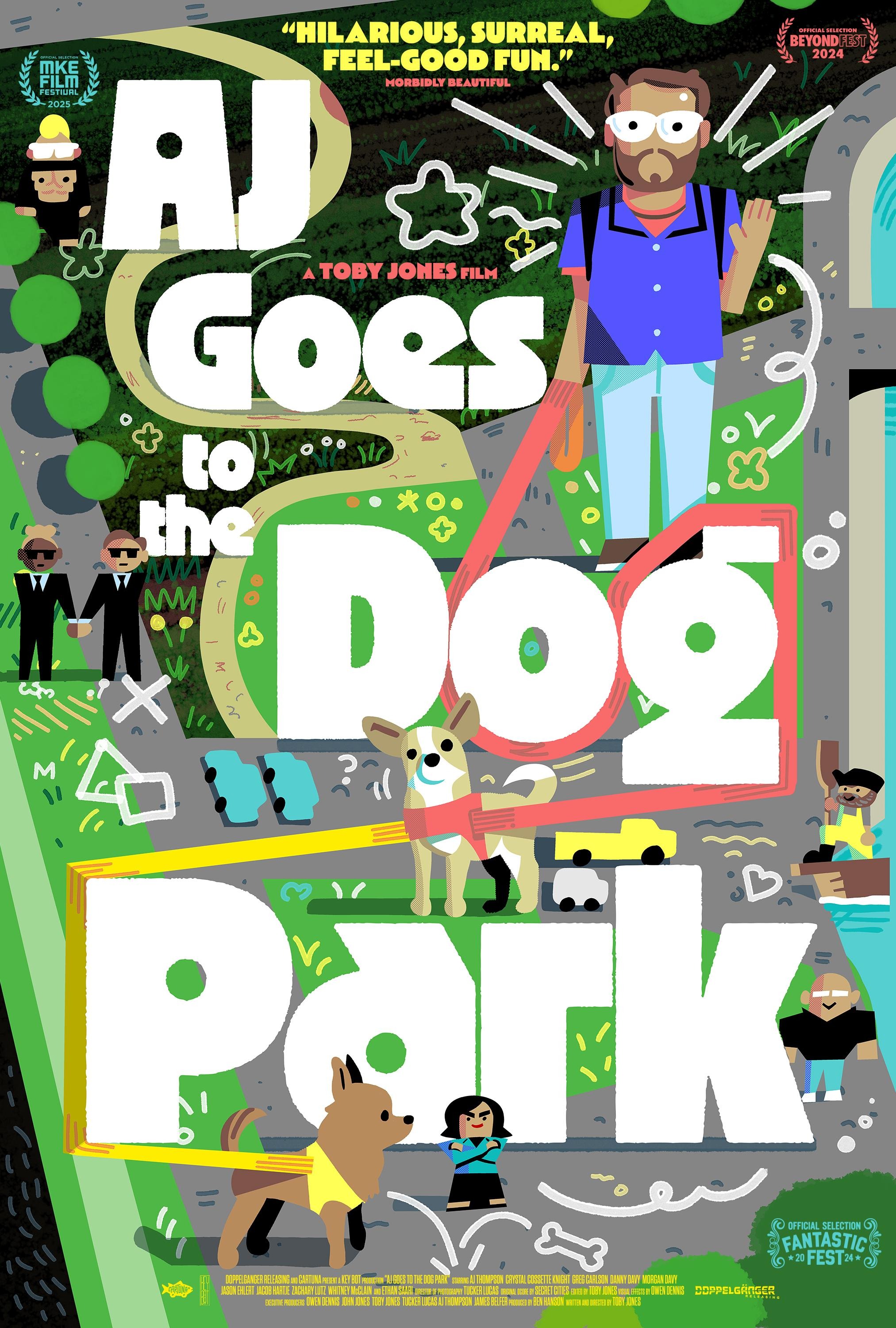 Mega Sized Movie Poster Image for AJ Goes to the Dog Park 