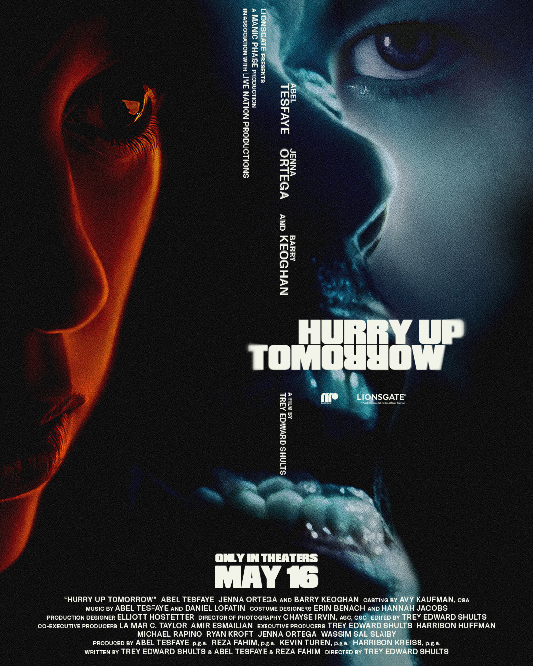 Extra Large Movie Poster Image for Hurry Up Tomorrow 