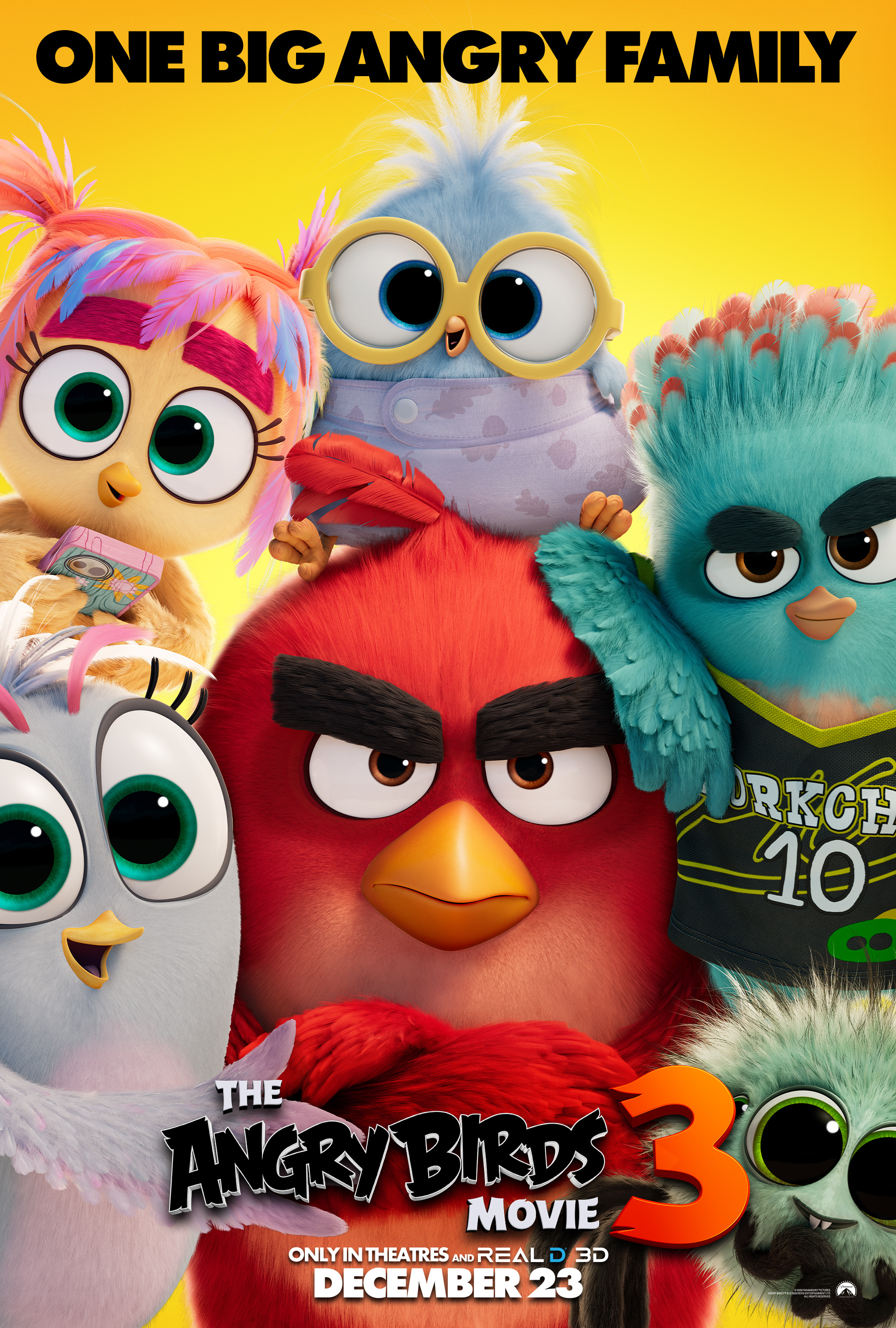 Mega Sized Movie Poster Image for The Angry Birds Movie 3 