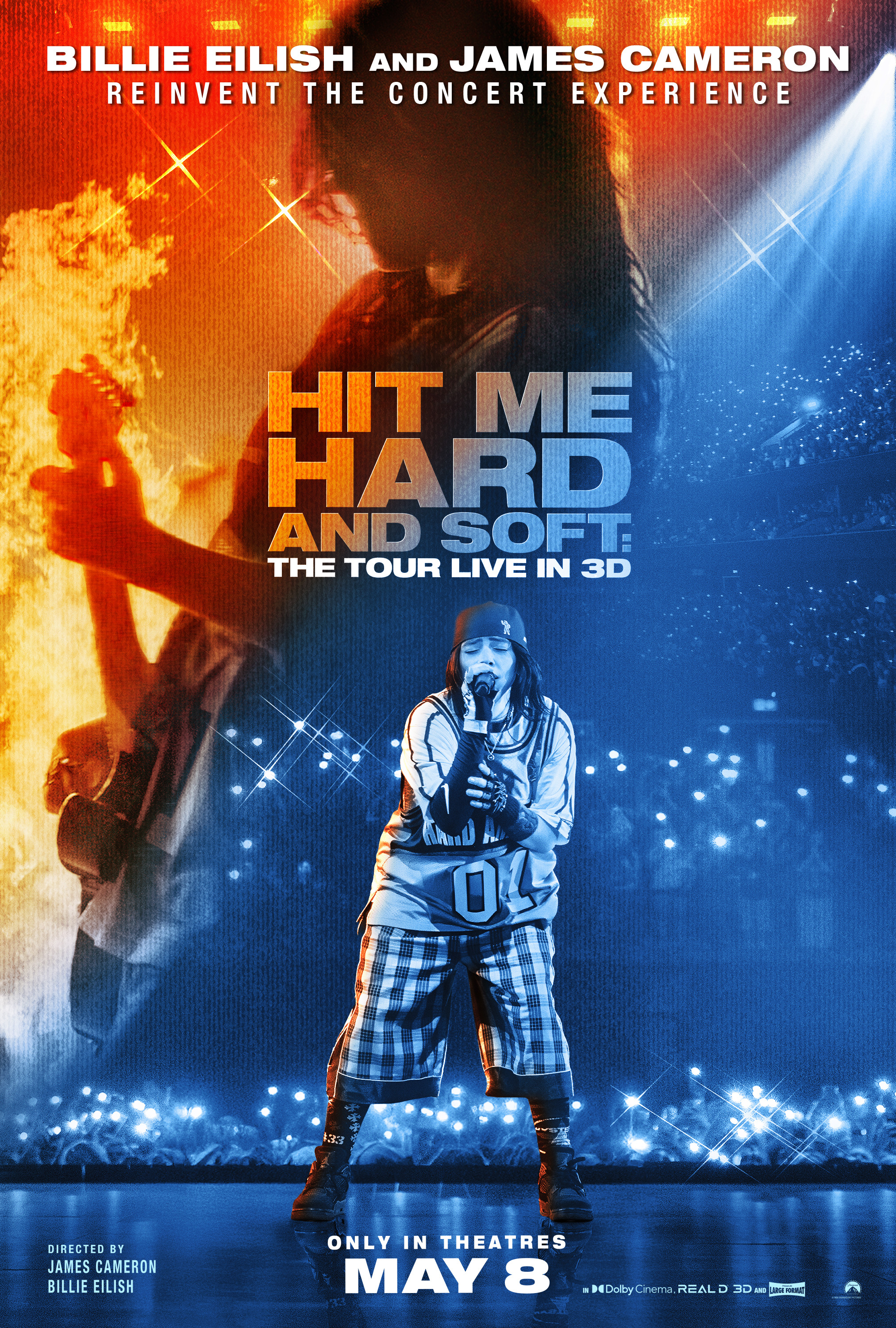 Mega Sized Movie Poster Image for Billie Eilish: Hit Me Hard and Soft - The Tour (Live in 3D) 