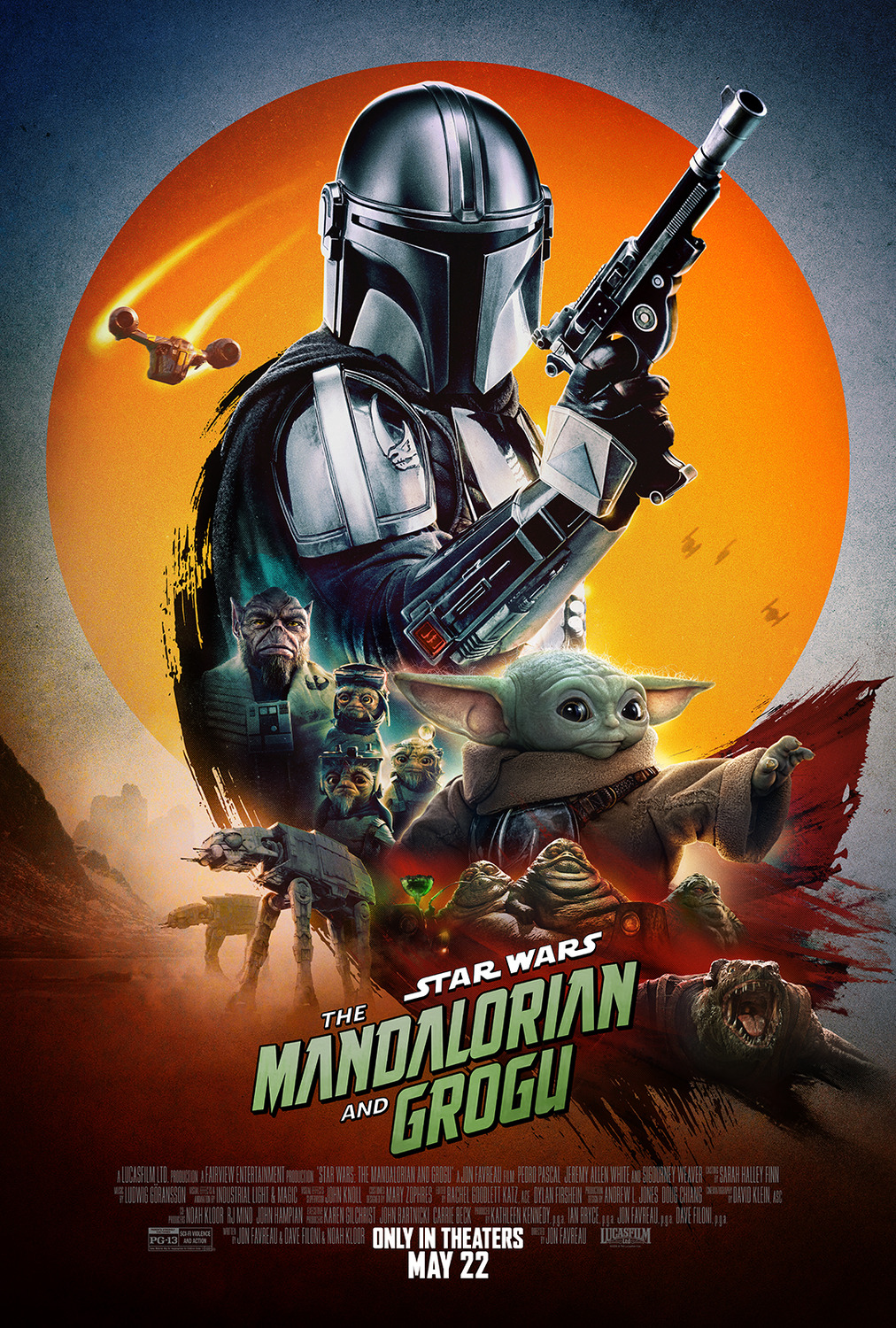 Extra Large Movie Poster Image for Star Wars: The Mandalorian and Grogu (#15 of 15)