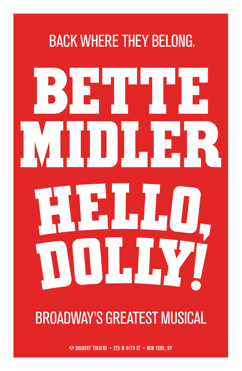 Extra Large Broadway Poster Image for Hello, Dolly! 