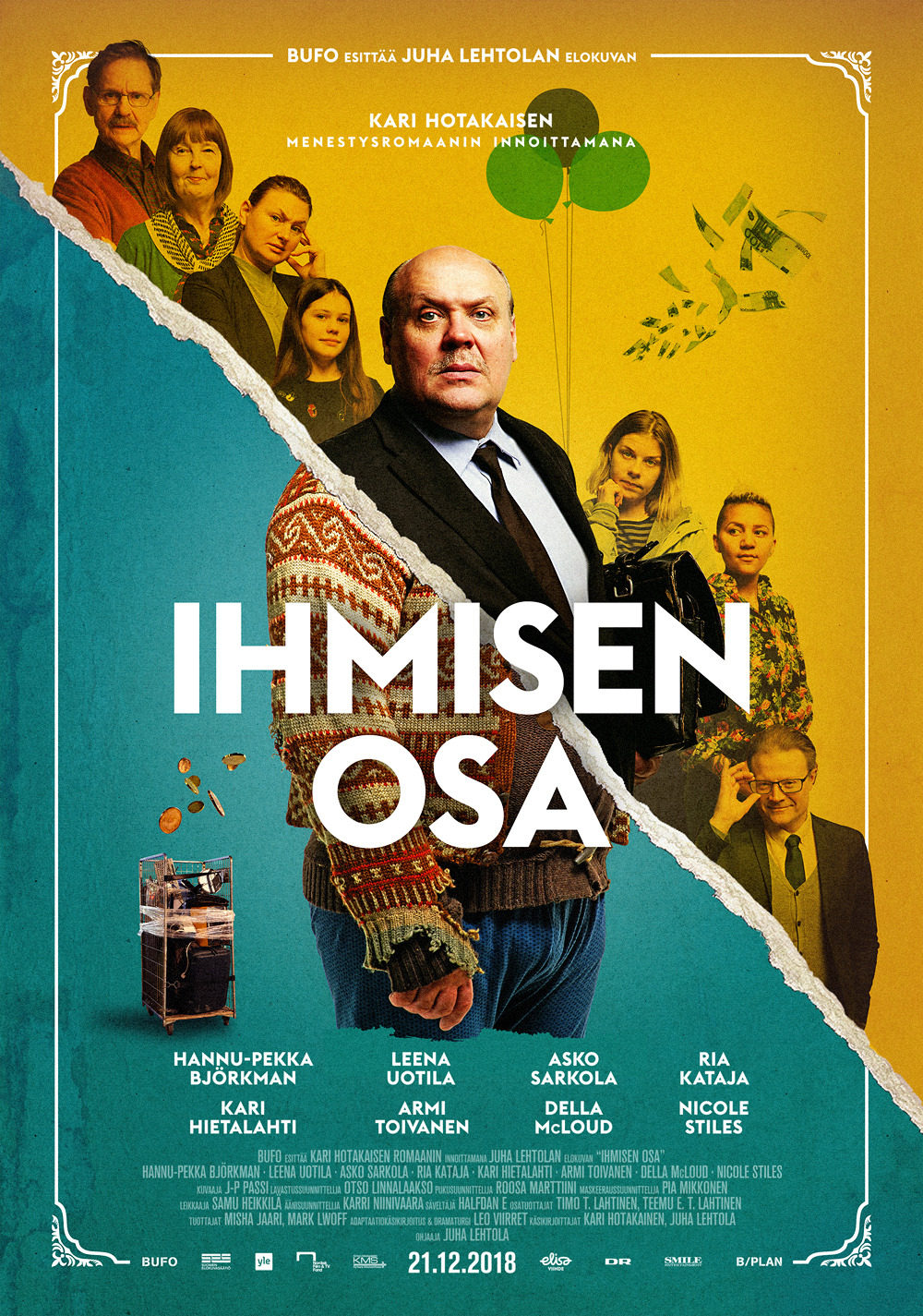 Extra Large Movie Poster Image for Ihmisen osa 