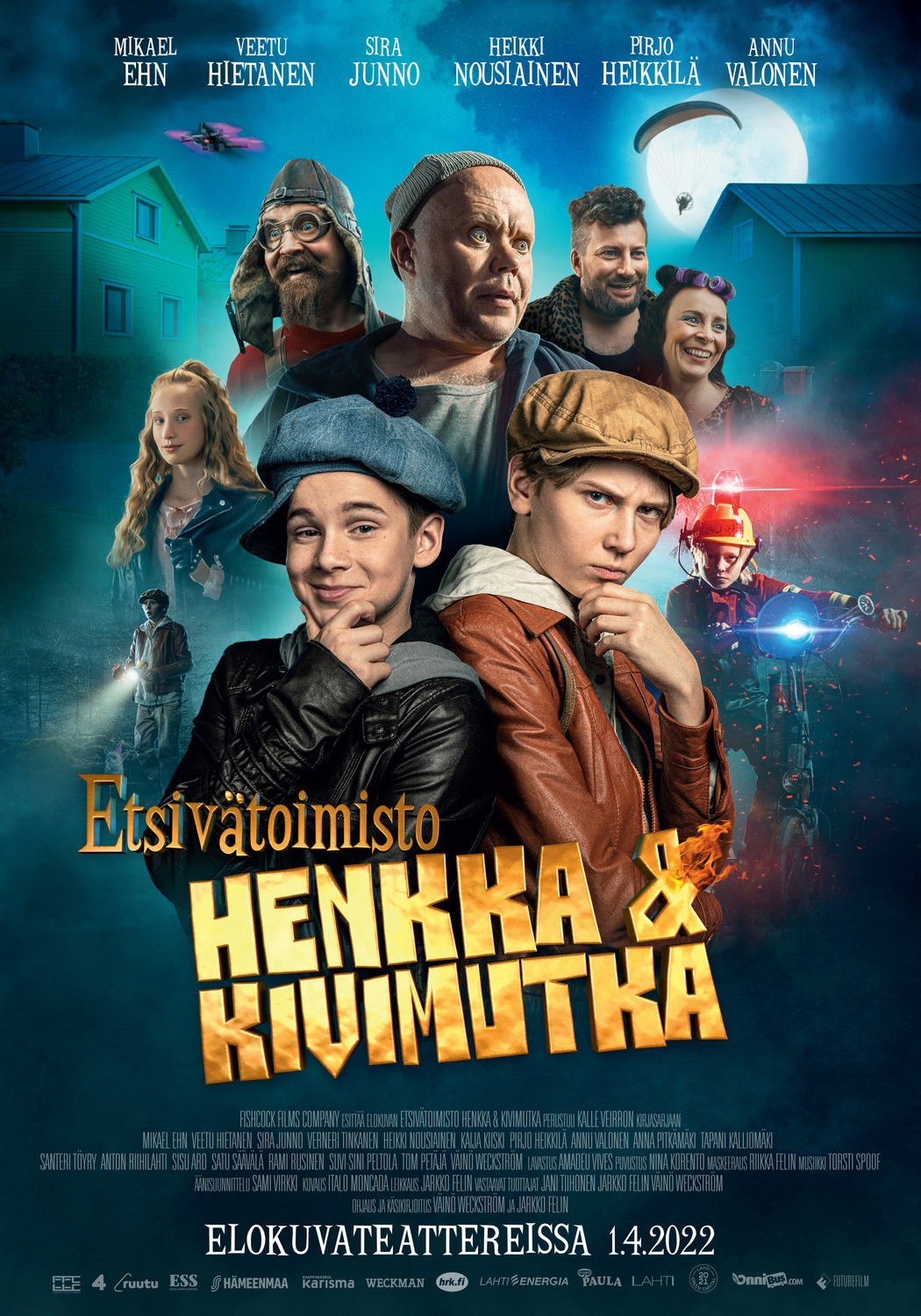 Extra Large Movie Poster Image for Etsivätoimisto Henkka & Kivimutka 