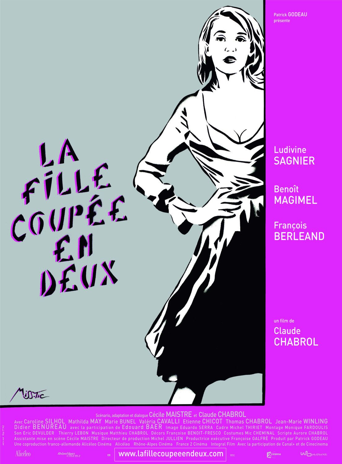 Extra Large Movie Poster Image for Fille coupée en deux, La 