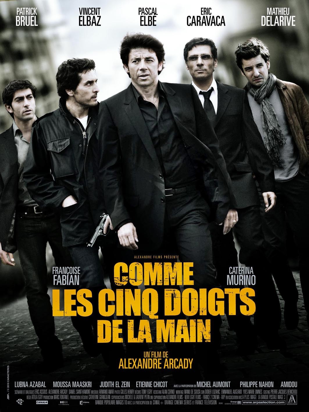 Extra Large Movie Poster Image for Comme les cinq doigts de la main 