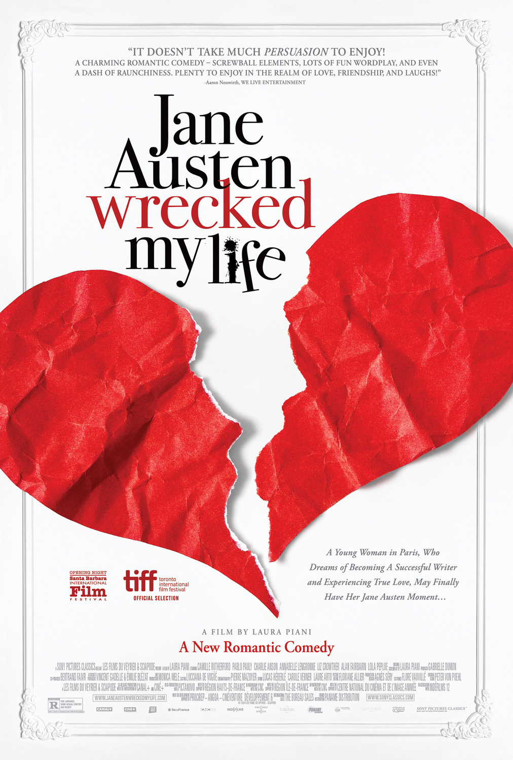 Extra Large Movie Poster Image for Jane Austen a gâché ma vie (#1 of 2)