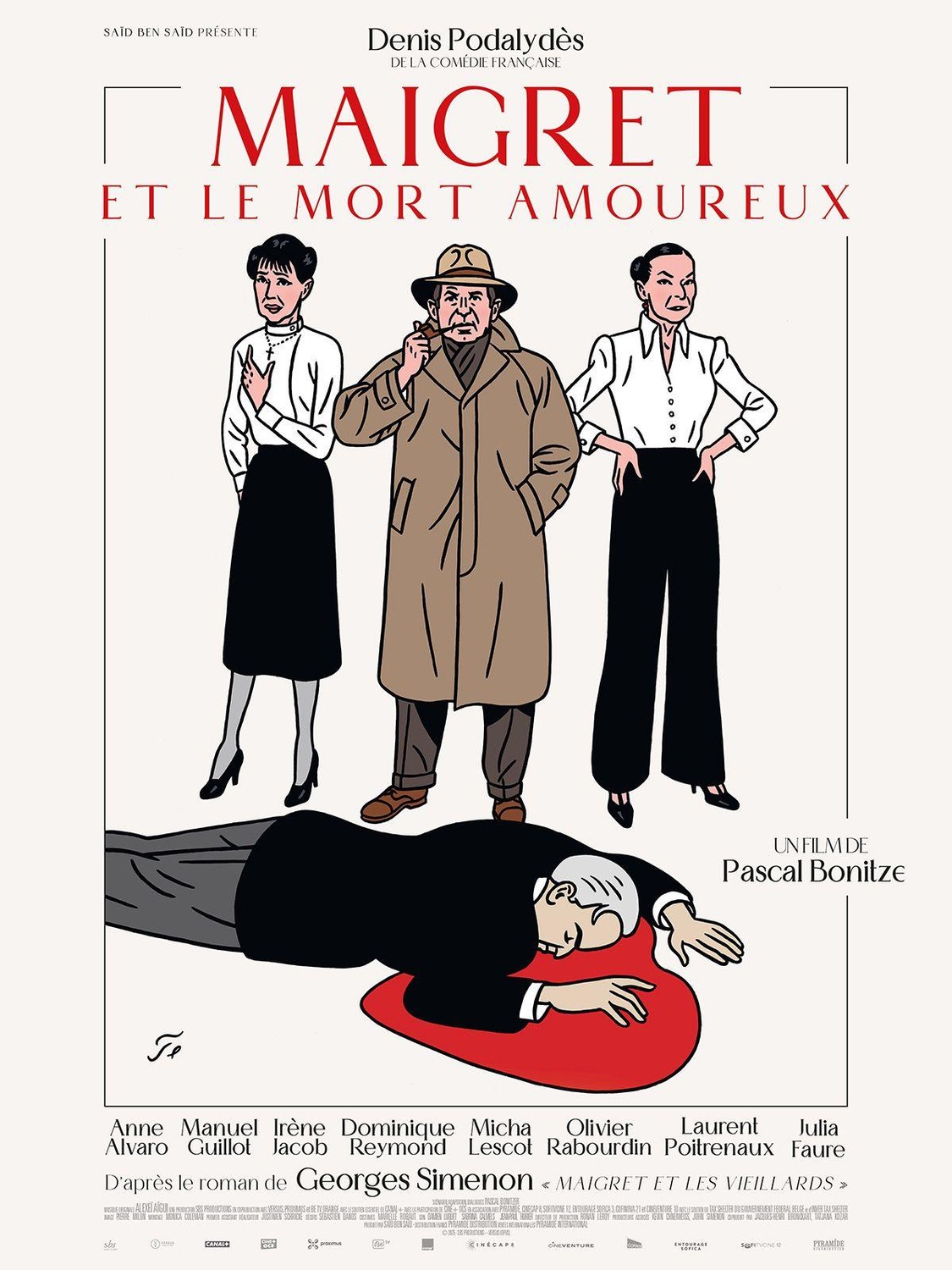 Extra Large Movie Poster Image for Maigret et le mort amoureux (#1 of 2)