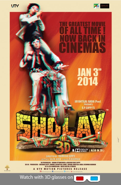 Sholay Movie Poster