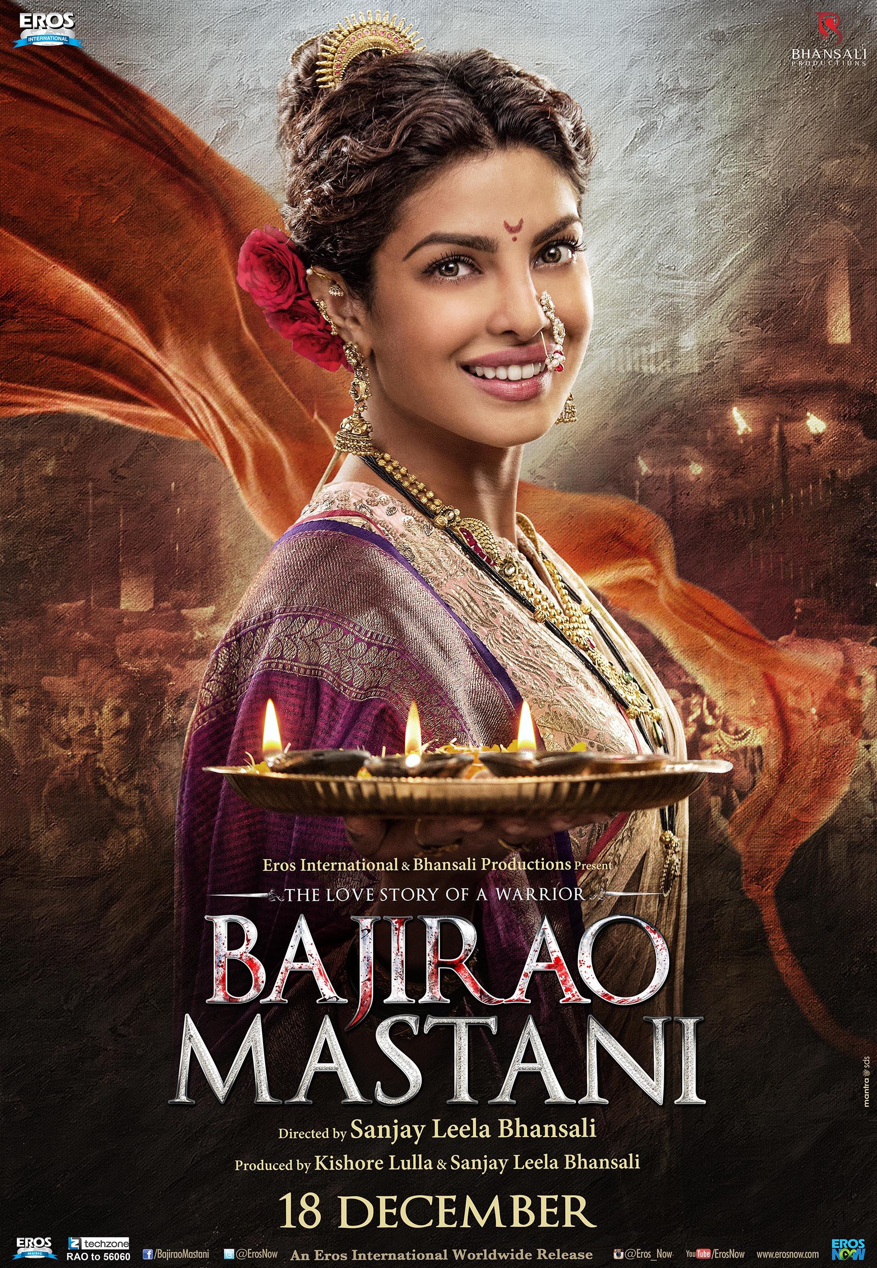 Mega Sized Movie Poster Image for Bajirao Mastani (#12 of 12)