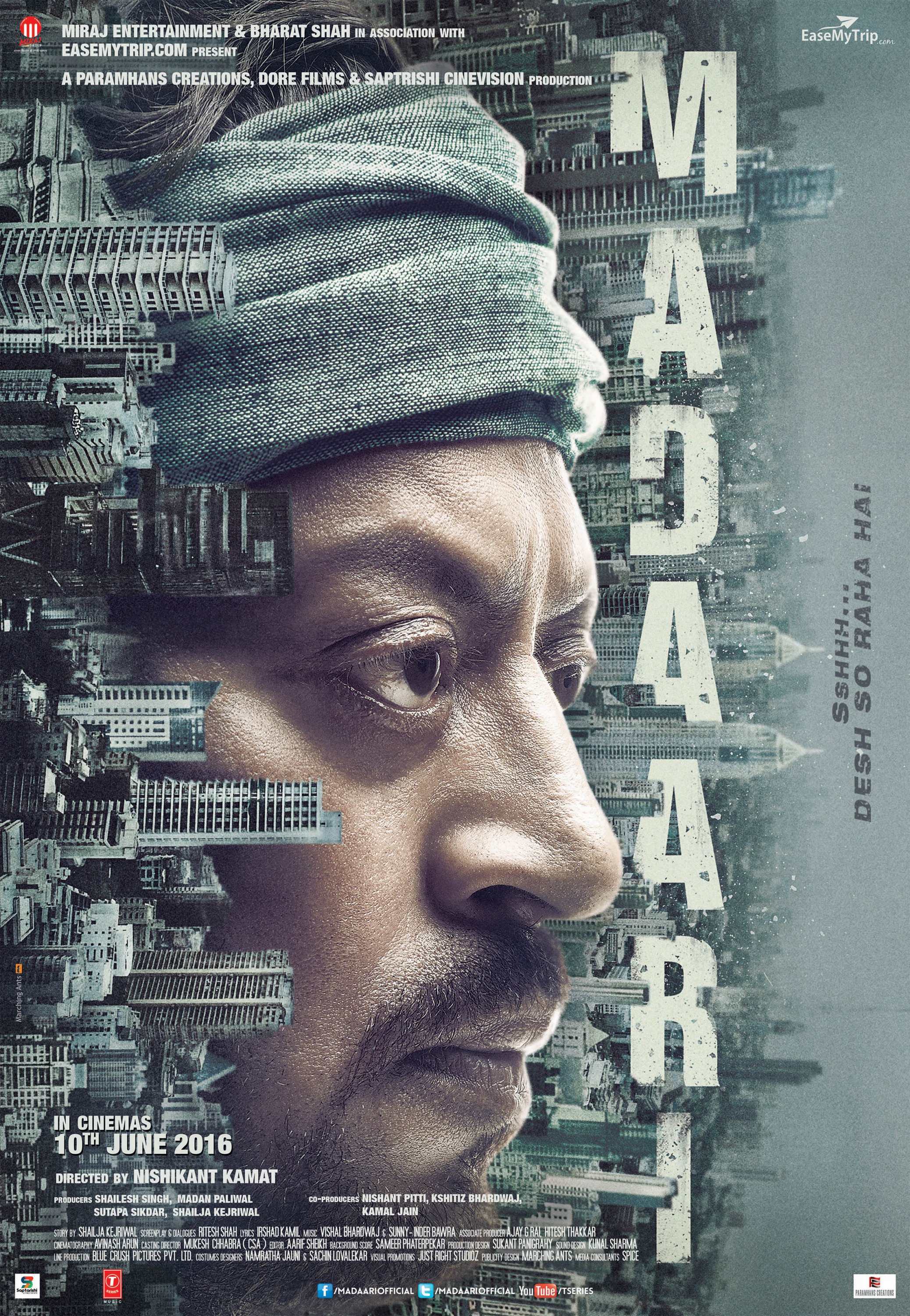 Mega Sized Movie Poster Image for Madaari (#3 of 5)