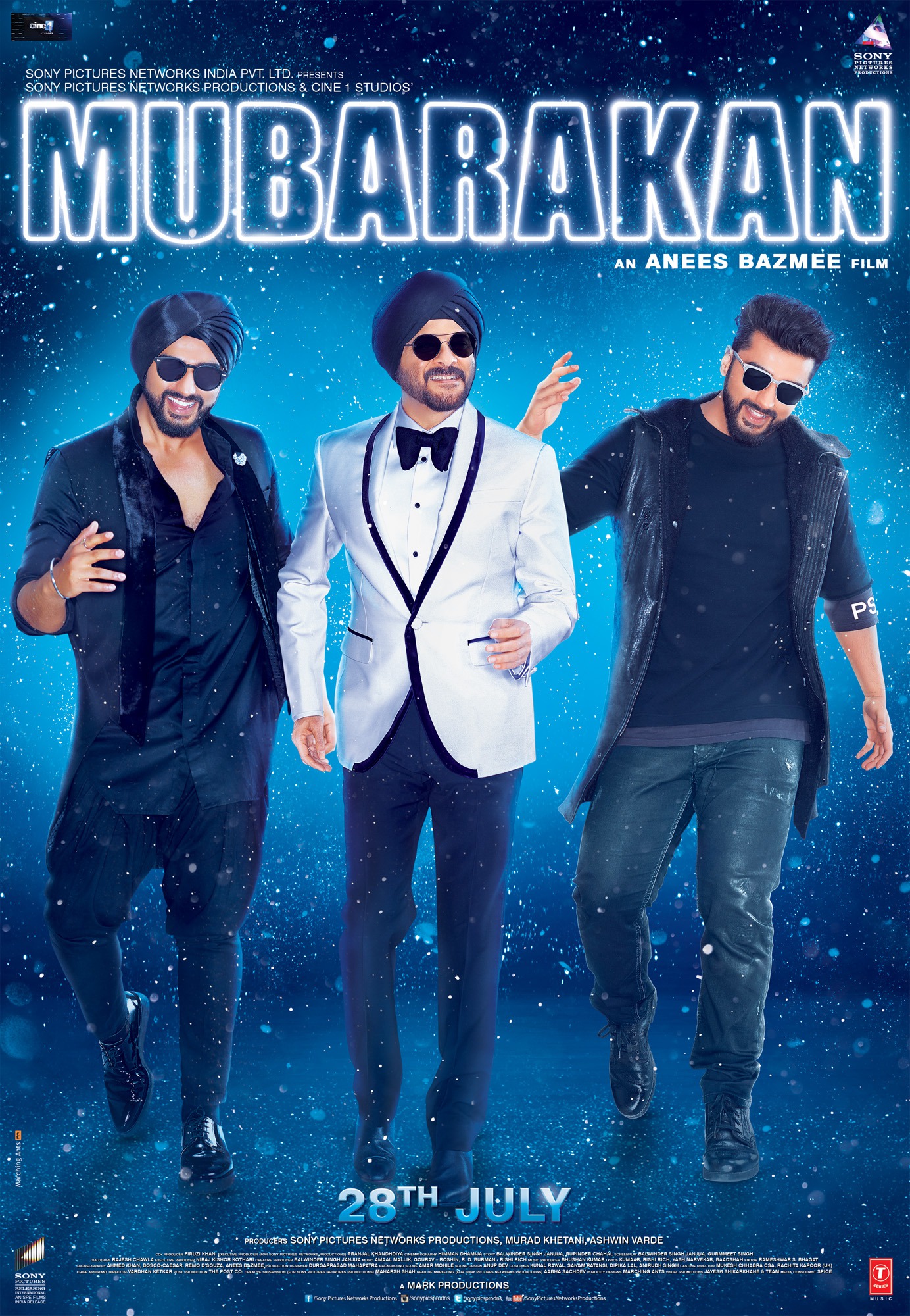 Mega Sized Movie Poster Image for Mubarakan (#4 of 8)