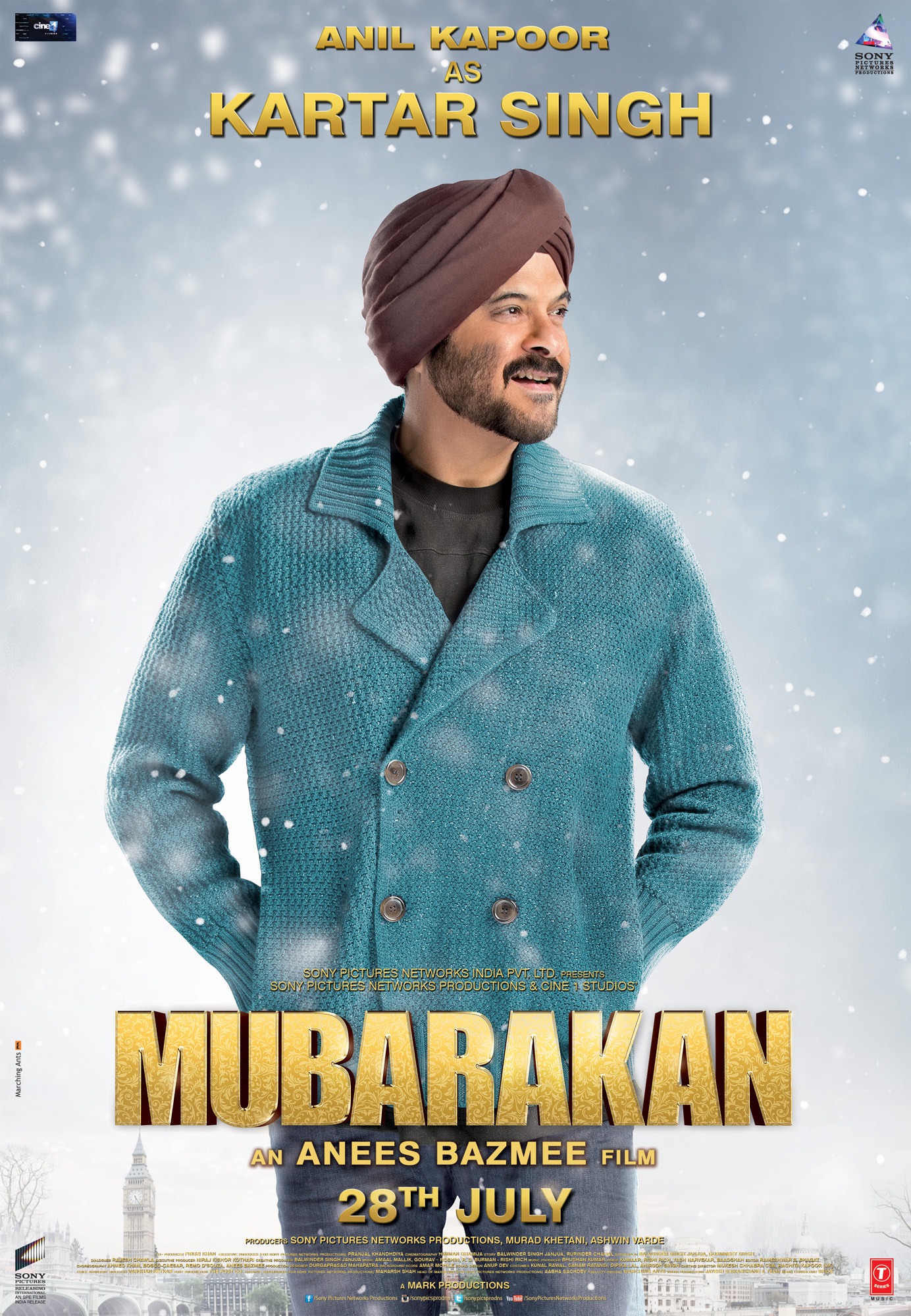 Mega Sized Movie Poster Image for Mubarakan (#1 of 8)