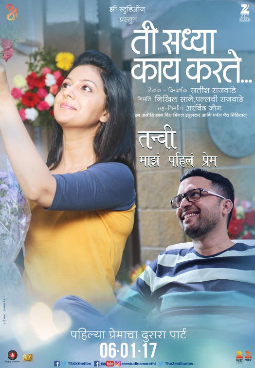 Ti Saddhya Kay Karte Movie Poster