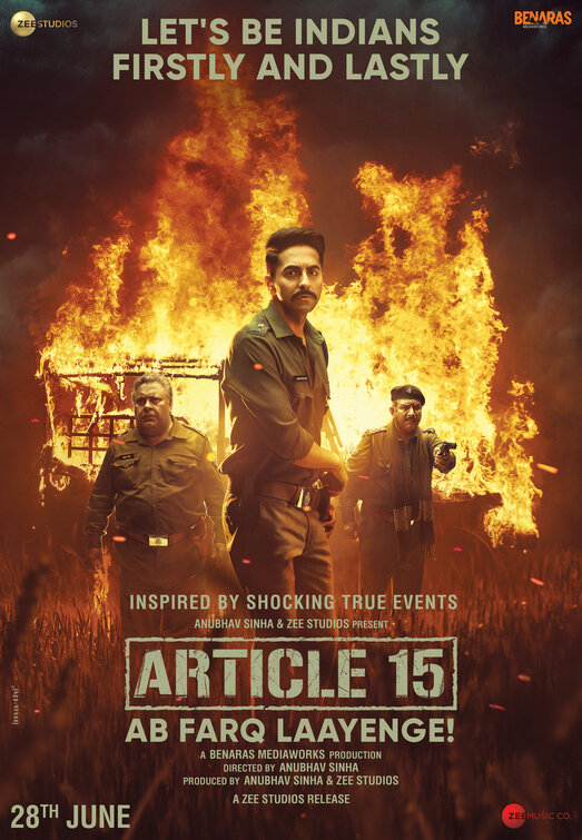 Article 15 Movie Poster