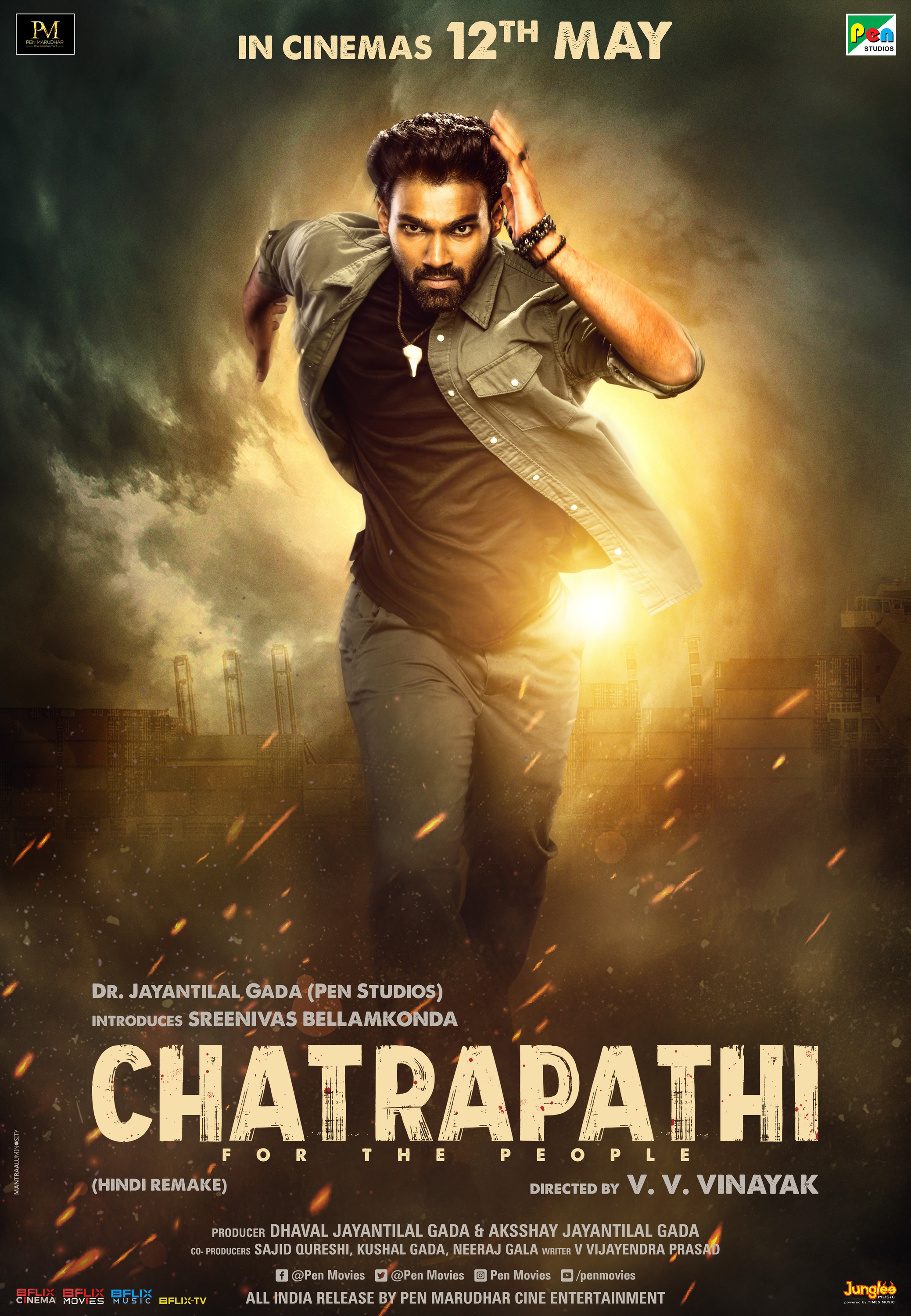 Mega Sized Movie Poster Image for Chatrapathi (#4 of 5)