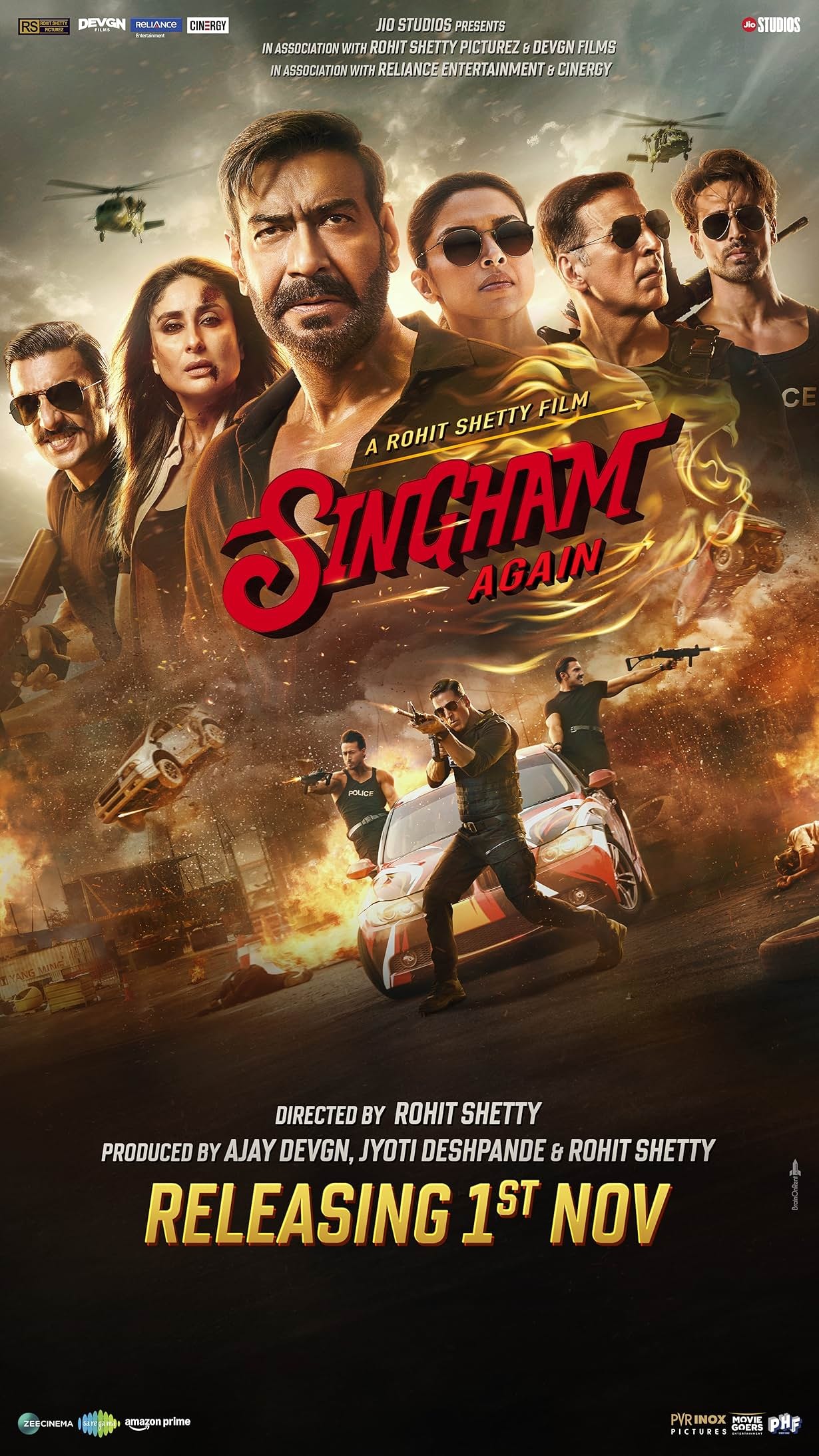 Mega Sized Movie Poster Image for Singham Again 