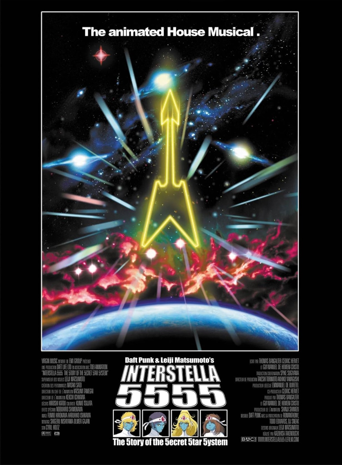 Extra Large Movie Poster Image for Interstella 5555: The 5tory of the 5ecret 5tar 5ystem 