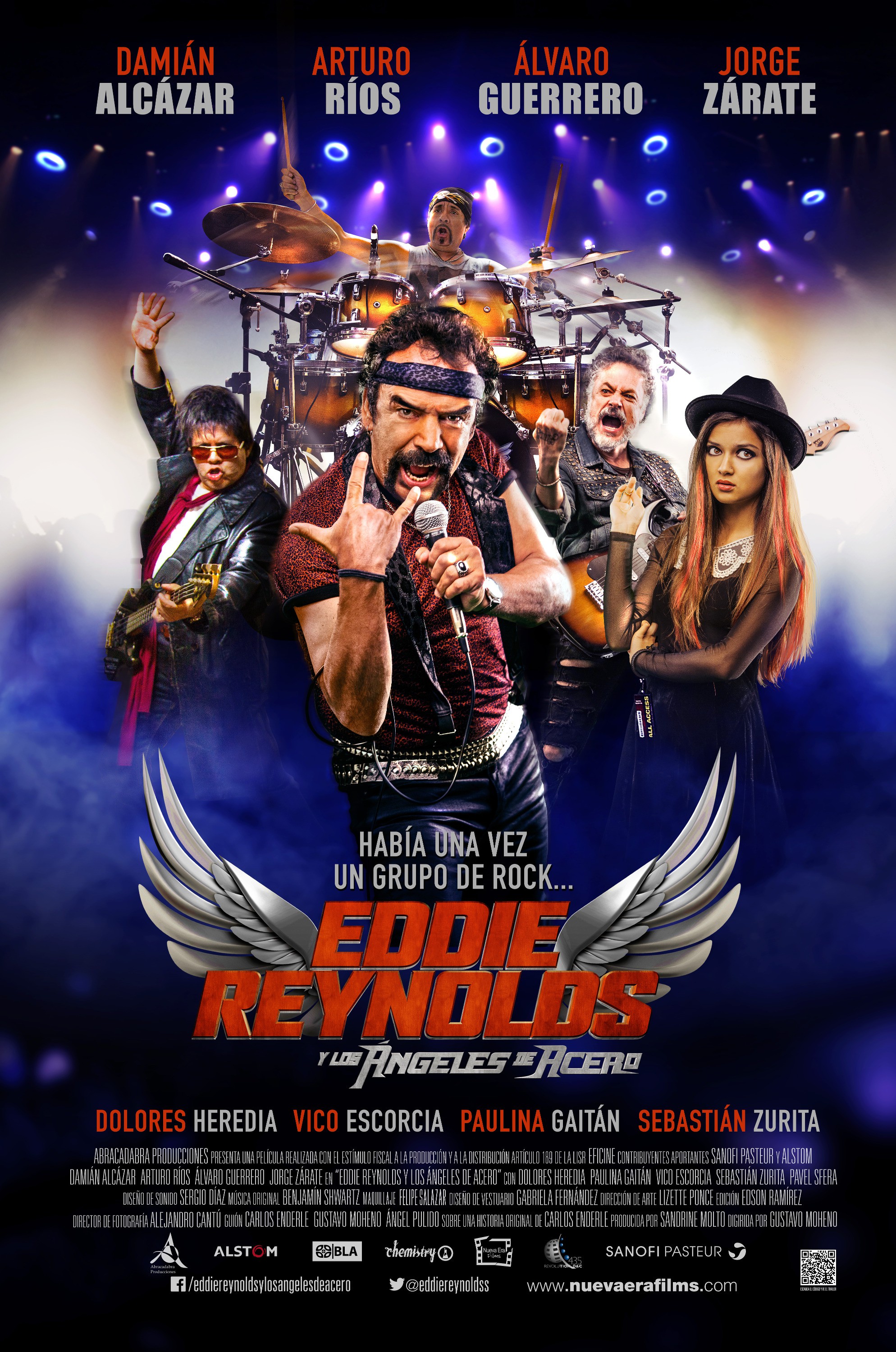 Mega Sized Movie Poster Image for Eddie Reynolds y Los Ángeles de Acero 