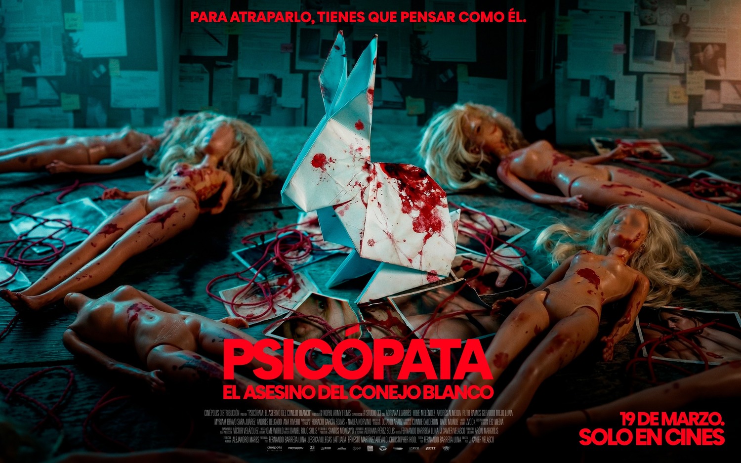 Extra Large Movie Poster Image for Psicópata: El Asesino del Conejo Blanco (#2 of 2)