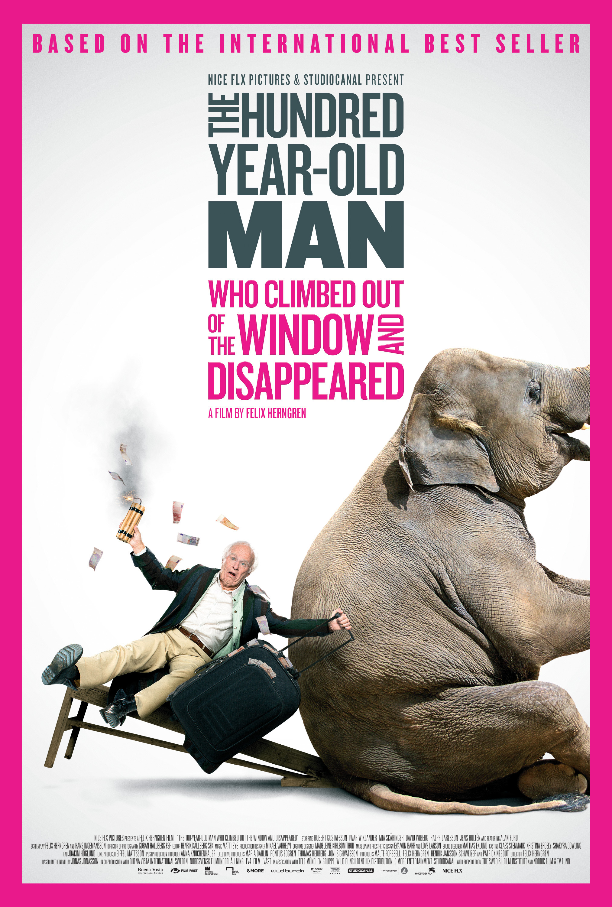 Mega Sized Movie Poster Image for Hundraåringen som klev ut genom fönstret och försvann (#2 of 3)
