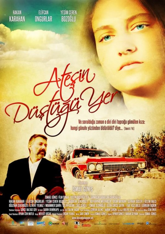 Atesin düstügü yer Movie Poster