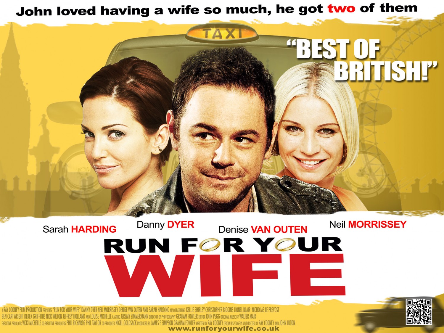 Extra Large Movie Poster Image for Run for Your Wife 