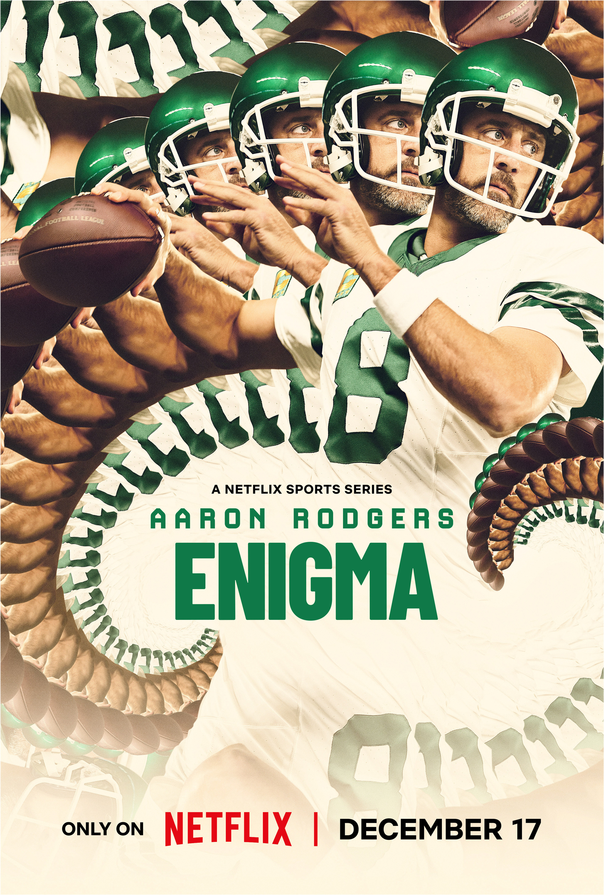 Mega Sized TV Poster Image for Aaron Rodgers: Enigma 