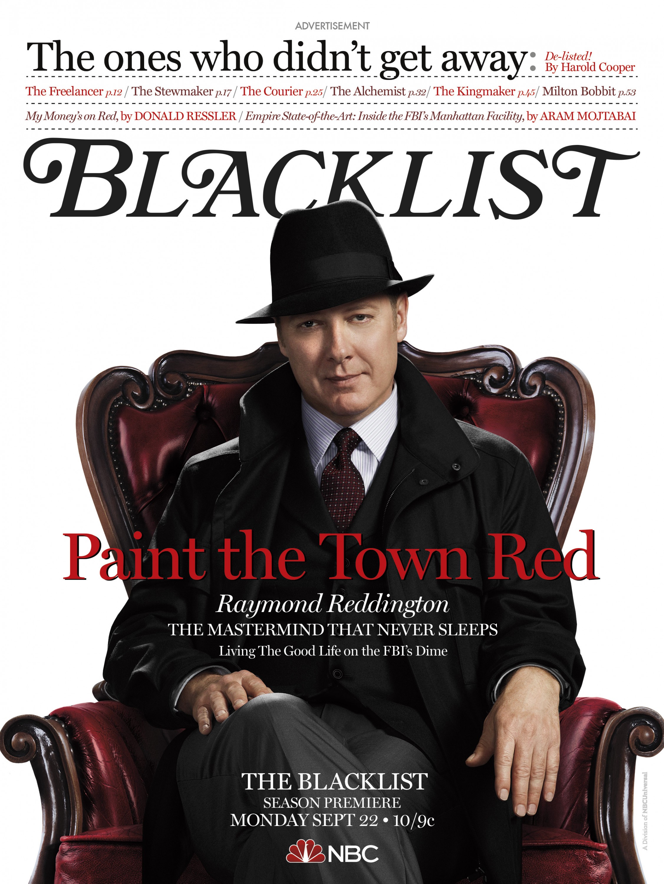 Mega Sized TV Poster Image for The Blacklist (#7 of 26)