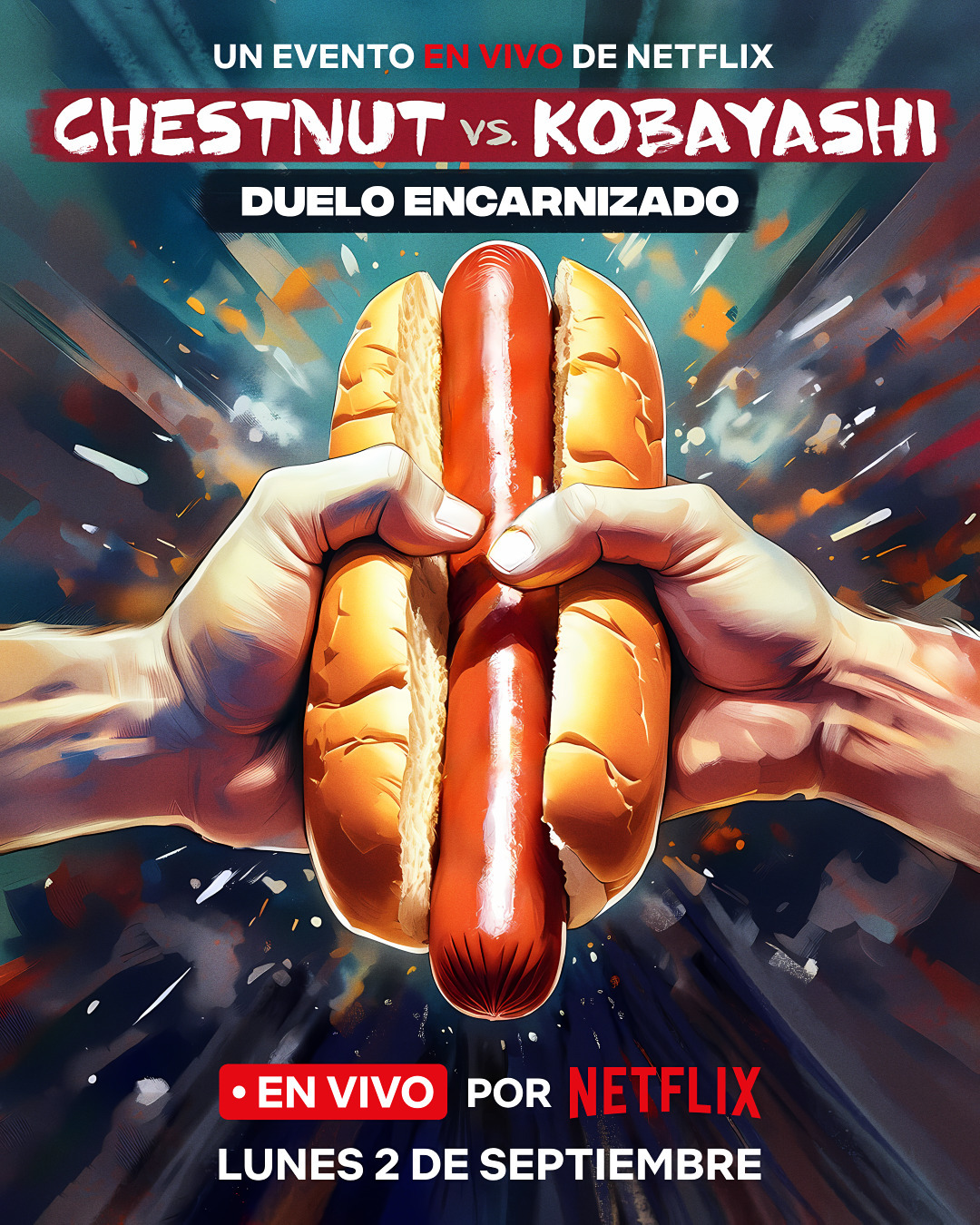 Extra Large TV Poster Image for Chestnut vs. Kobayashi: Unfinished Beef (#1 of 2)