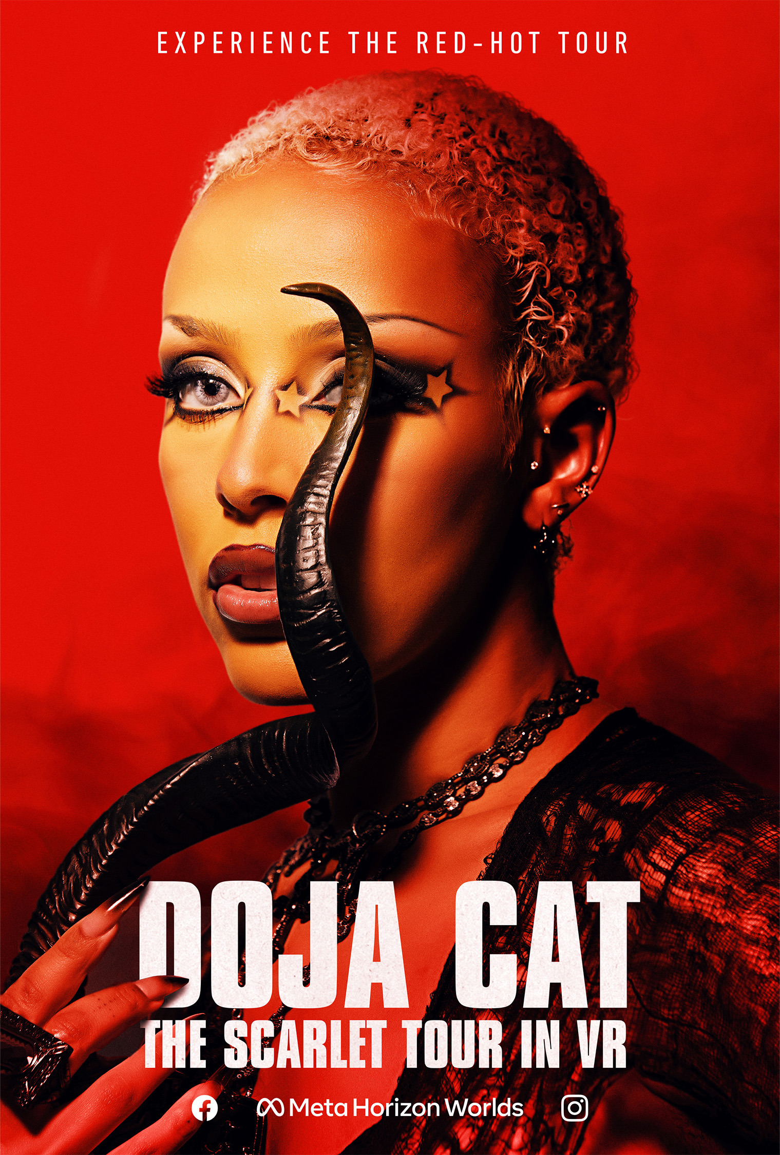 Mega Sized TV Poster Image for Doja Cat: The Scarlet Tour in VR 