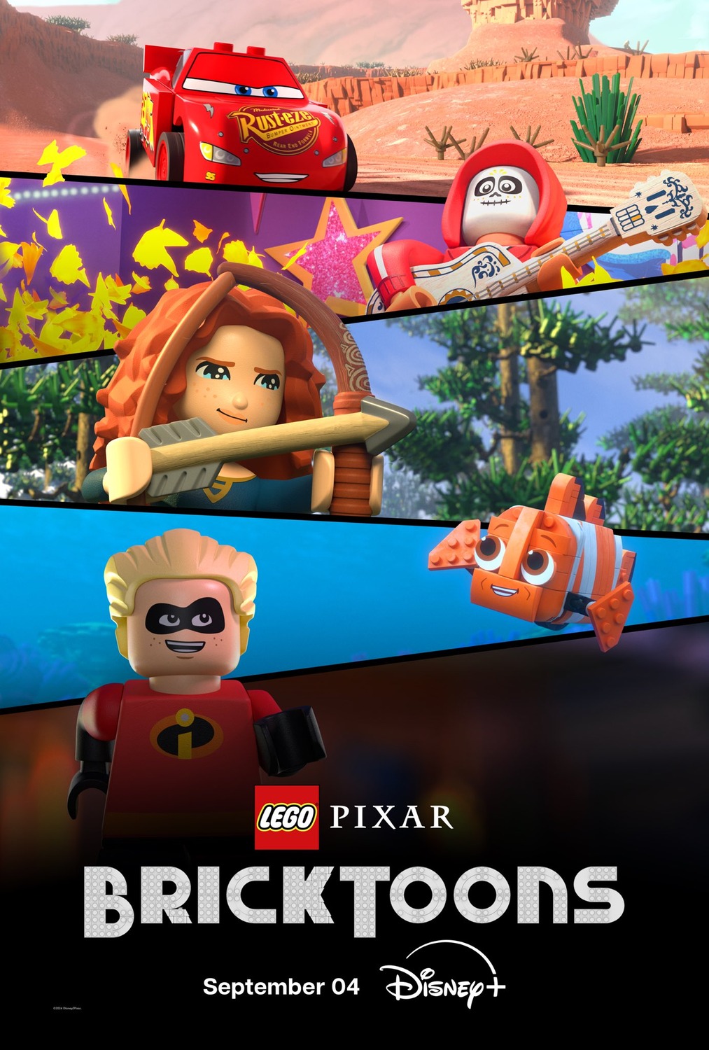 Extra Large TV Poster Image for Lego Pixar: BrickToons 