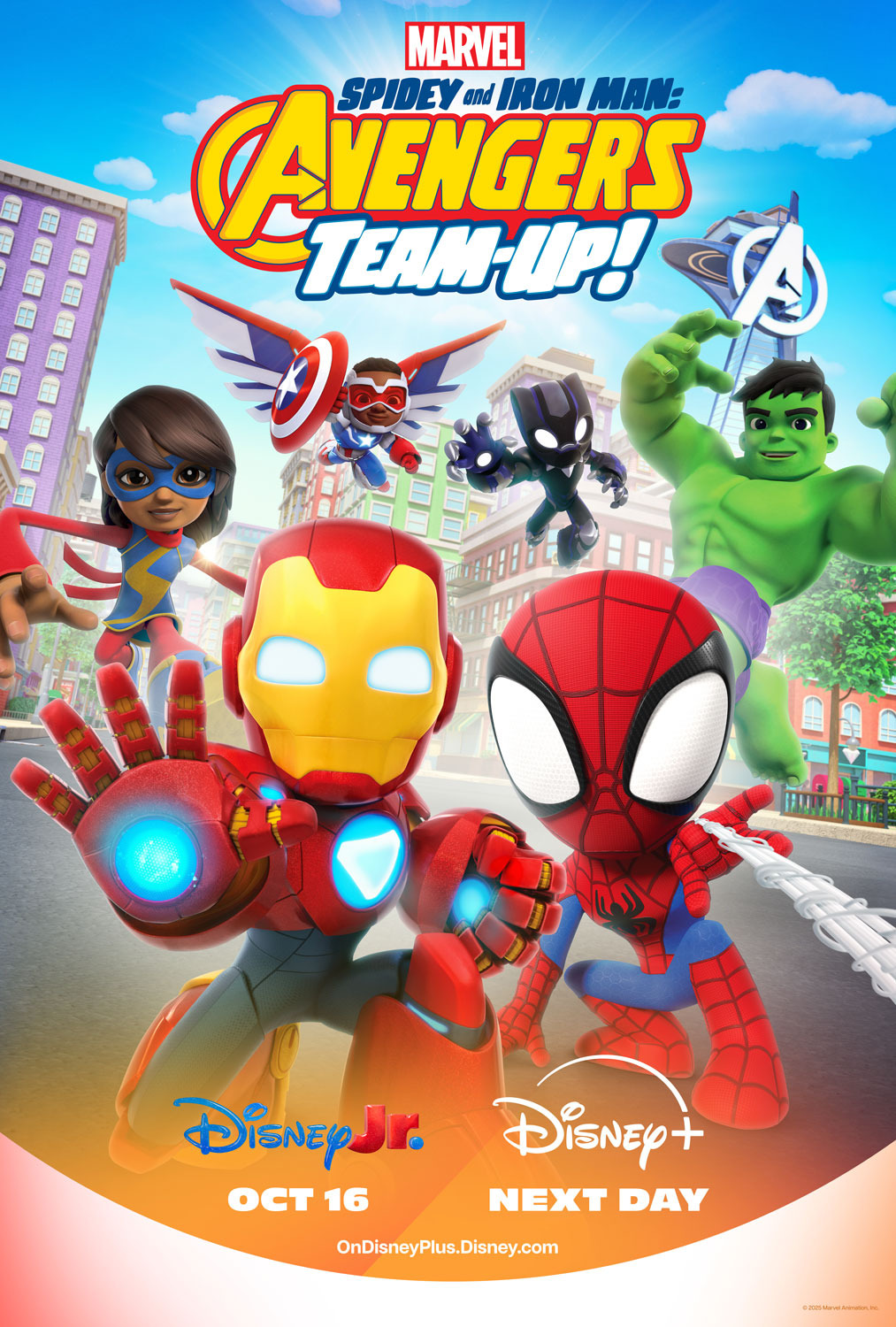 Extra Large TV Poster Image for Marvel's Spidey and Iron Man: Avengers Team Up! 