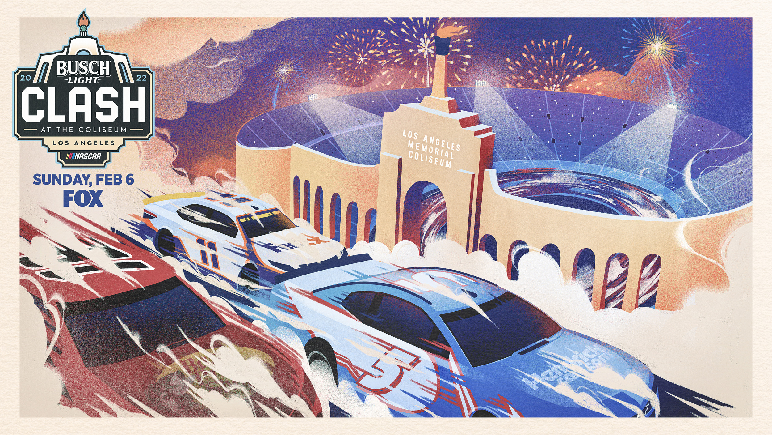 Mega Sized TV Poster Image for NASCAR: Clash at the Coliseum (#2 of 3)