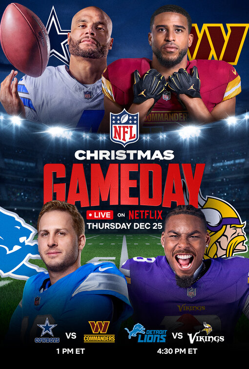 NFL Christmas Gameday Movie Poster