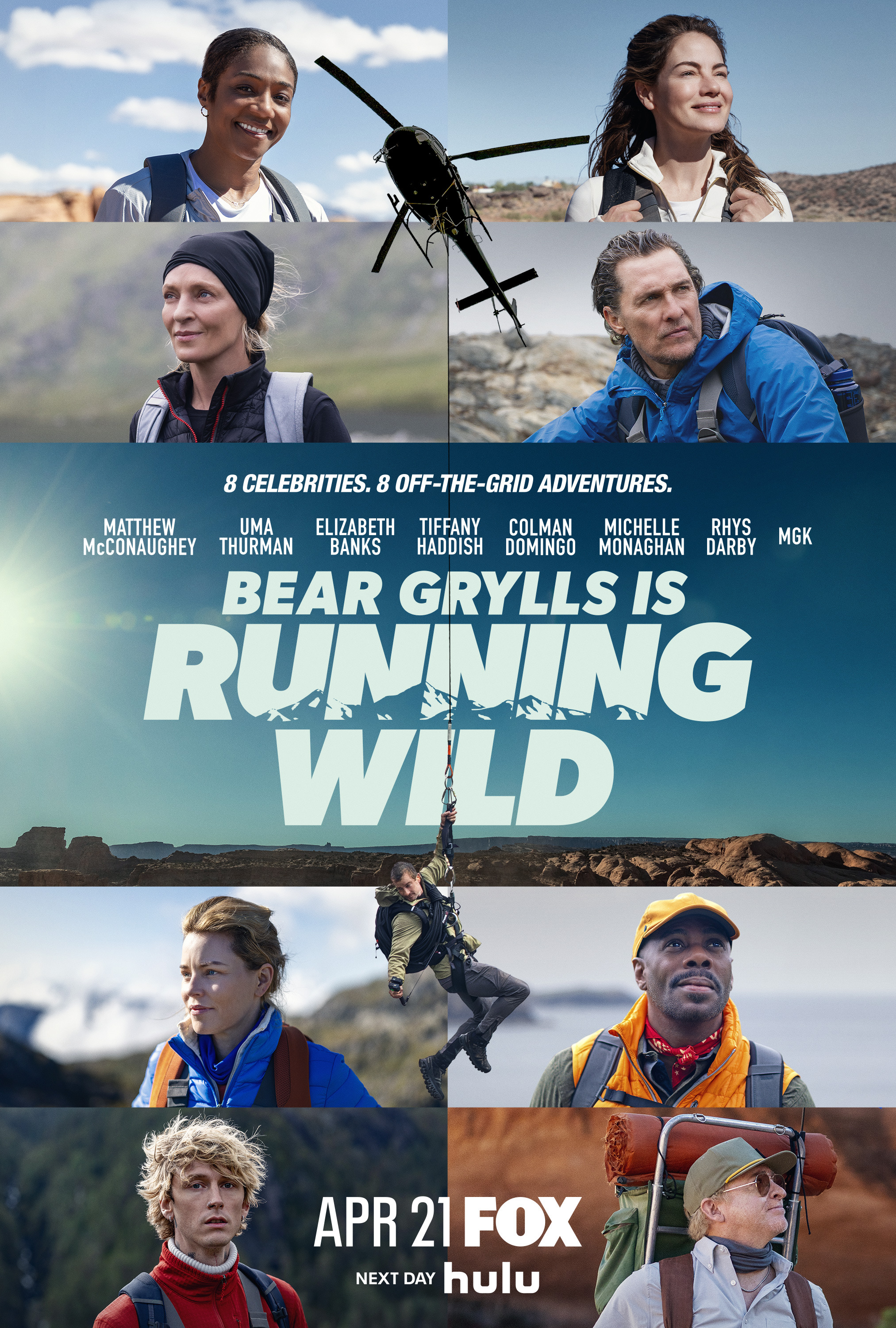 Mega Sized TV Poster Image for Running Wild with Bear Grylls 