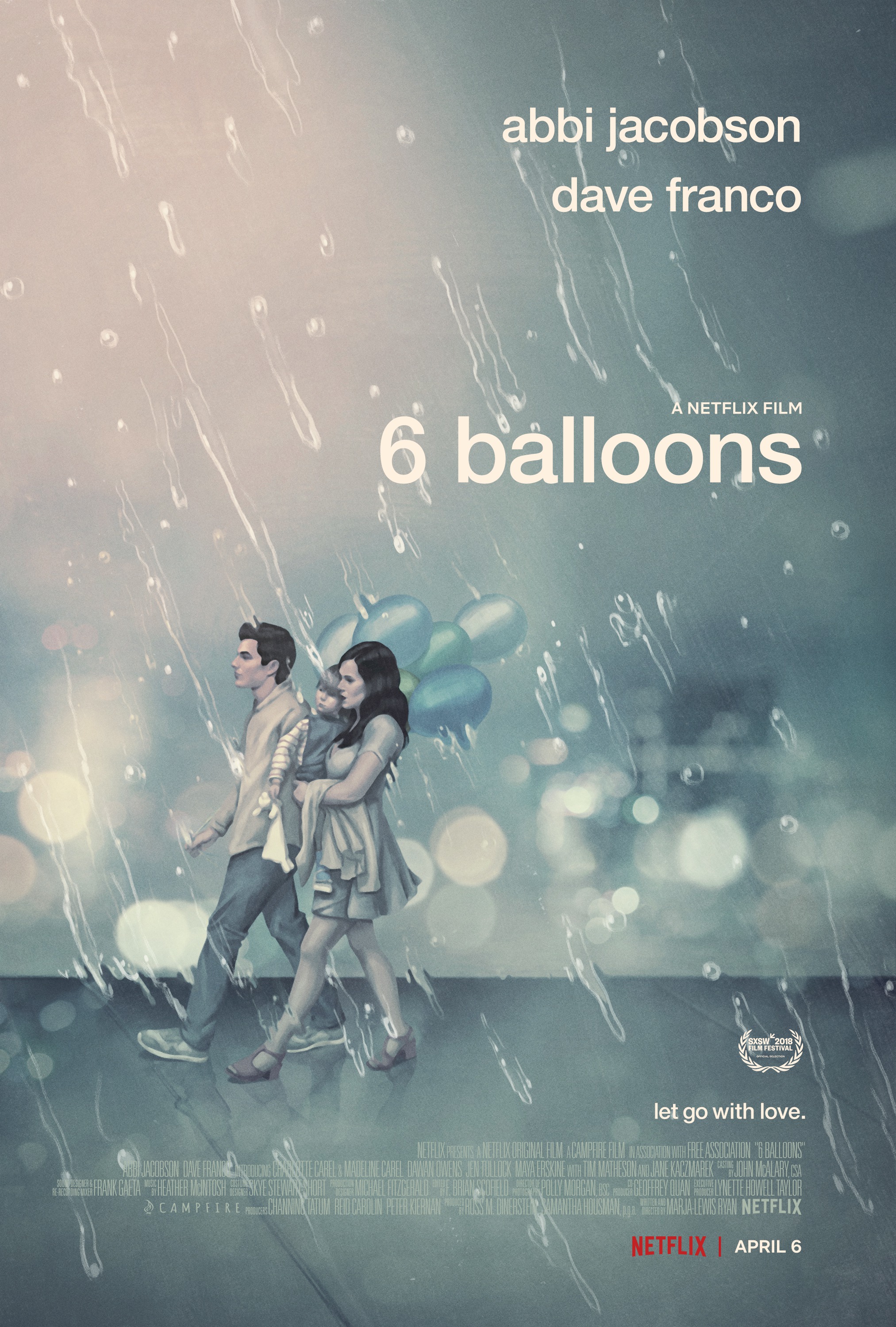 Mega Sized TV Poster Image for 6 Balloons 