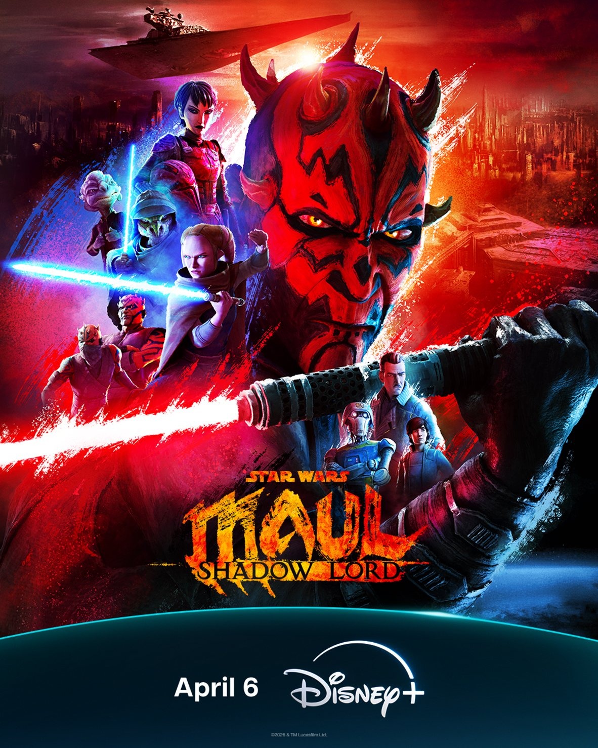 Extra Large TV Poster Image for Star Wars: Maul - Shadow Lord (#2 of 2)